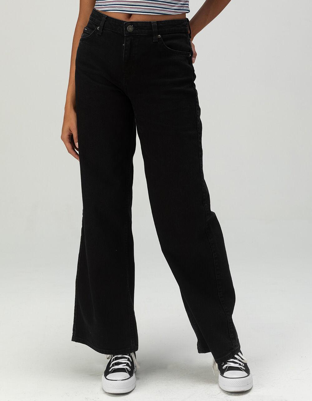 GUESS JEANS G11 Wide Leg Womens Jeans - BLACK DENIM Product Image
