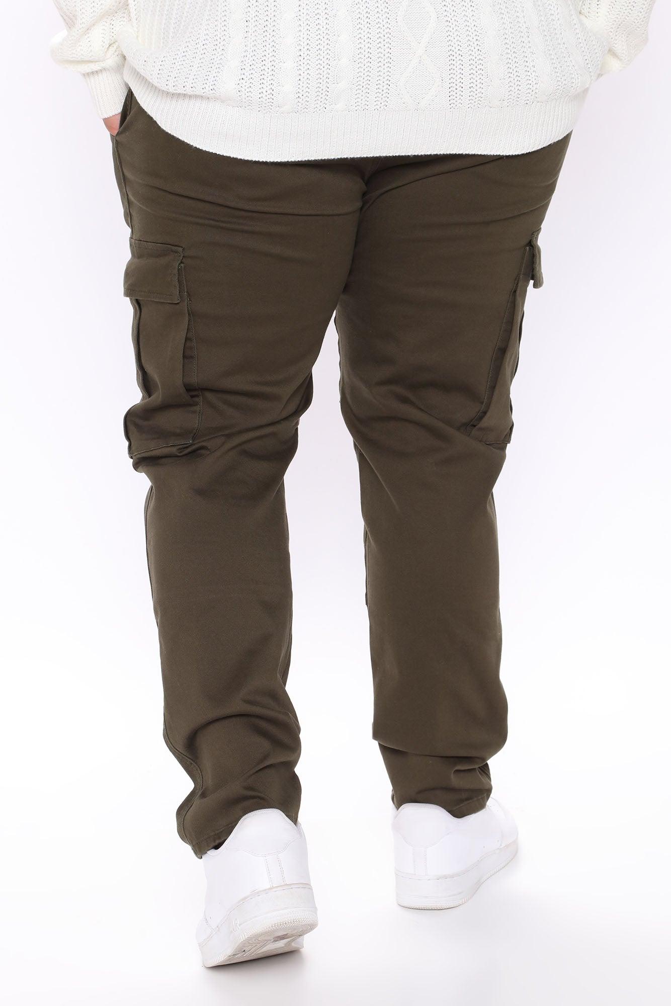 Kyle Slim Cargo Pants - Olive Product Image