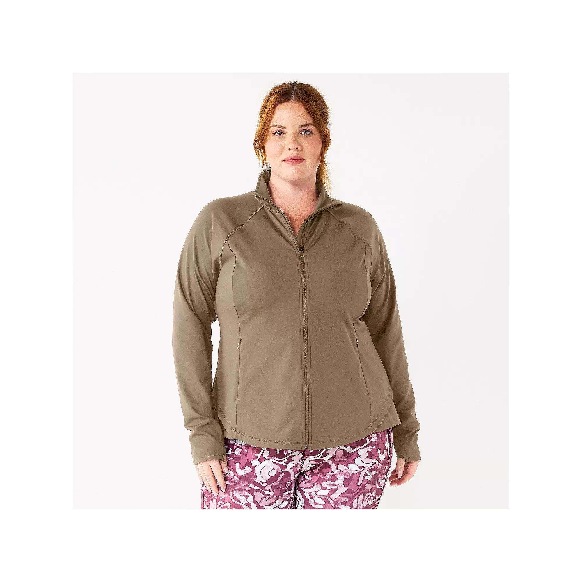 Plus Size Tek Gear® Ultrastretch Performance Jacket, Women's, Size: 3XL, Kalari Green Product Image