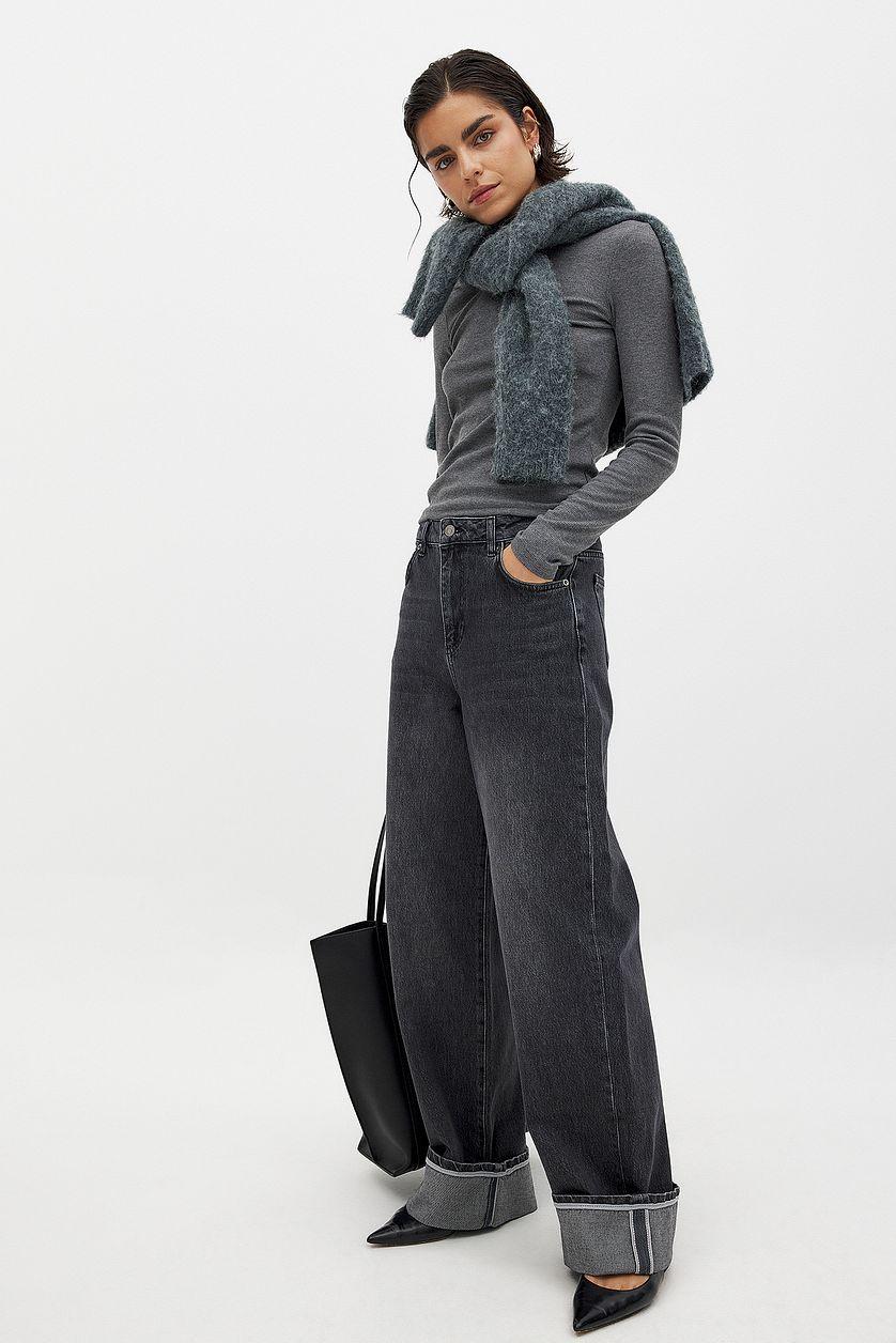 Fold Up Loose Denim Blue Product Image