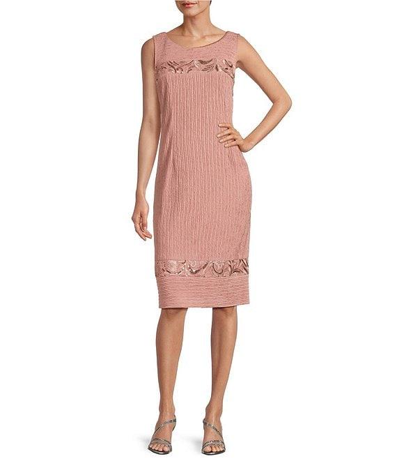 Le Bos 2-Piece Crinkle Knit Jacket Dress Product Image