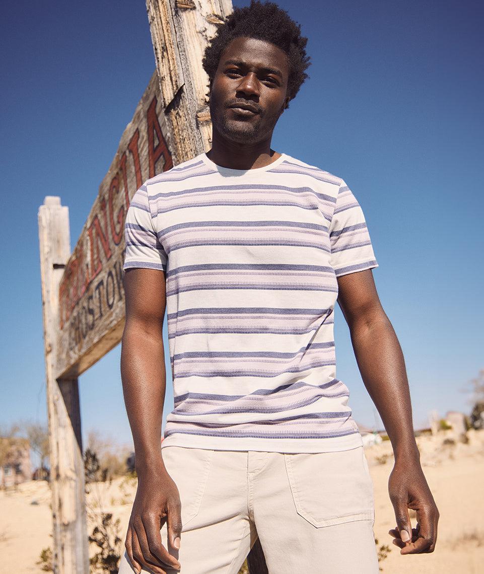 Signature Crew Stripe Tee Product Image