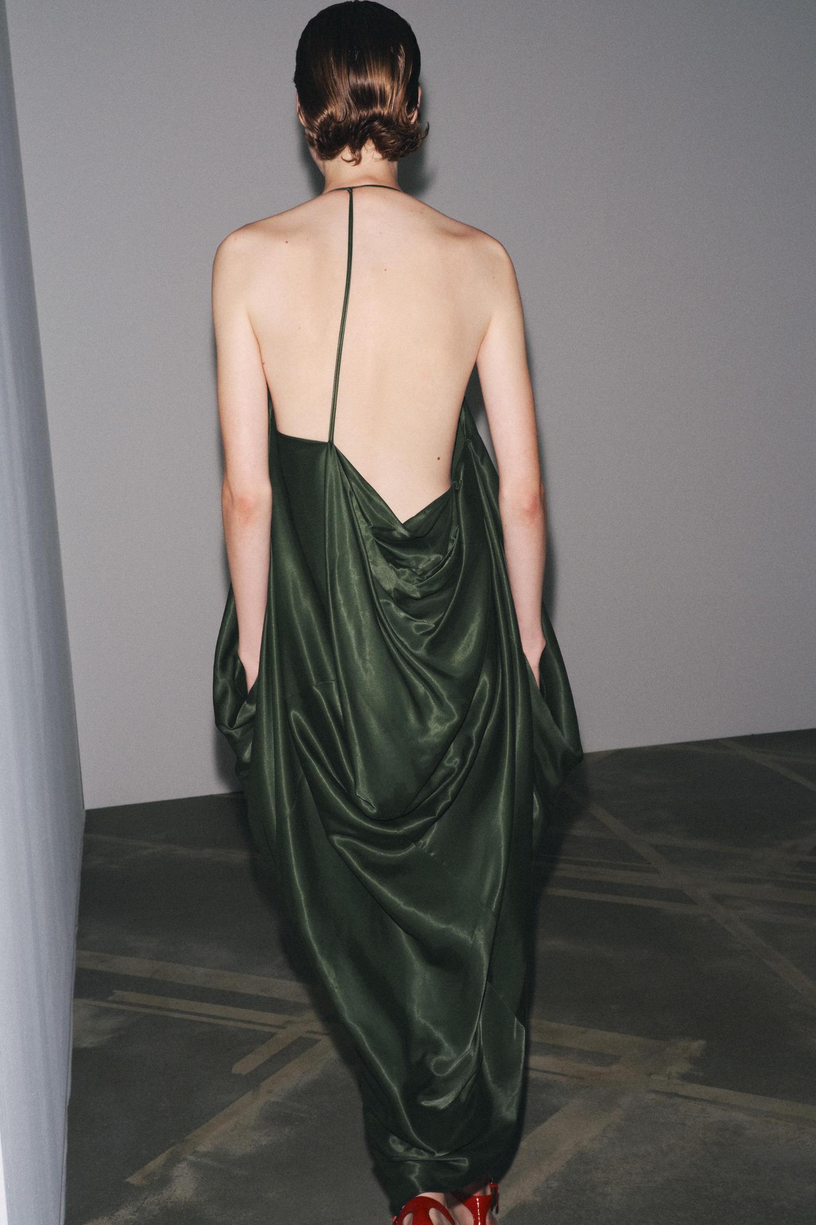 ZW COLLECTION ASYMMETRIC SATIN DRESS Product Image