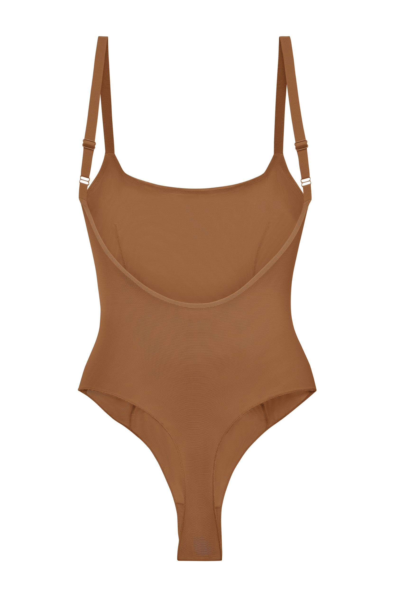 Soft Mesh Bodysuit in Almond Product Image