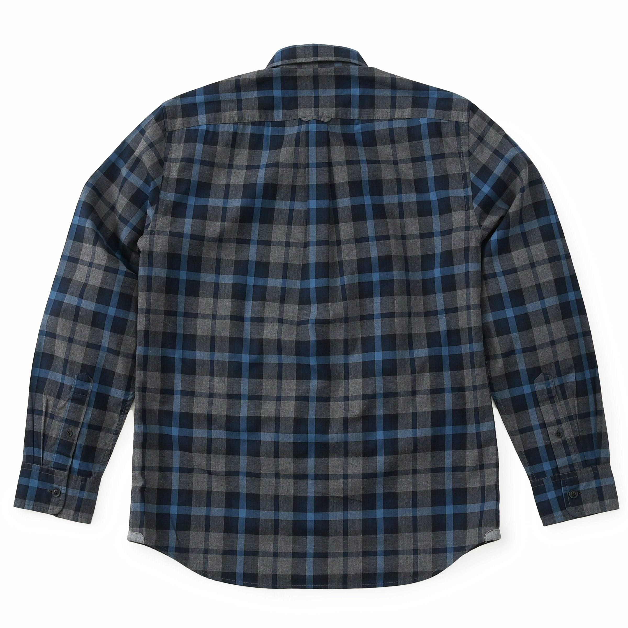 Heath Heather Poplin Shirt - Gray Navy Blue (Final Sale)* Product Image