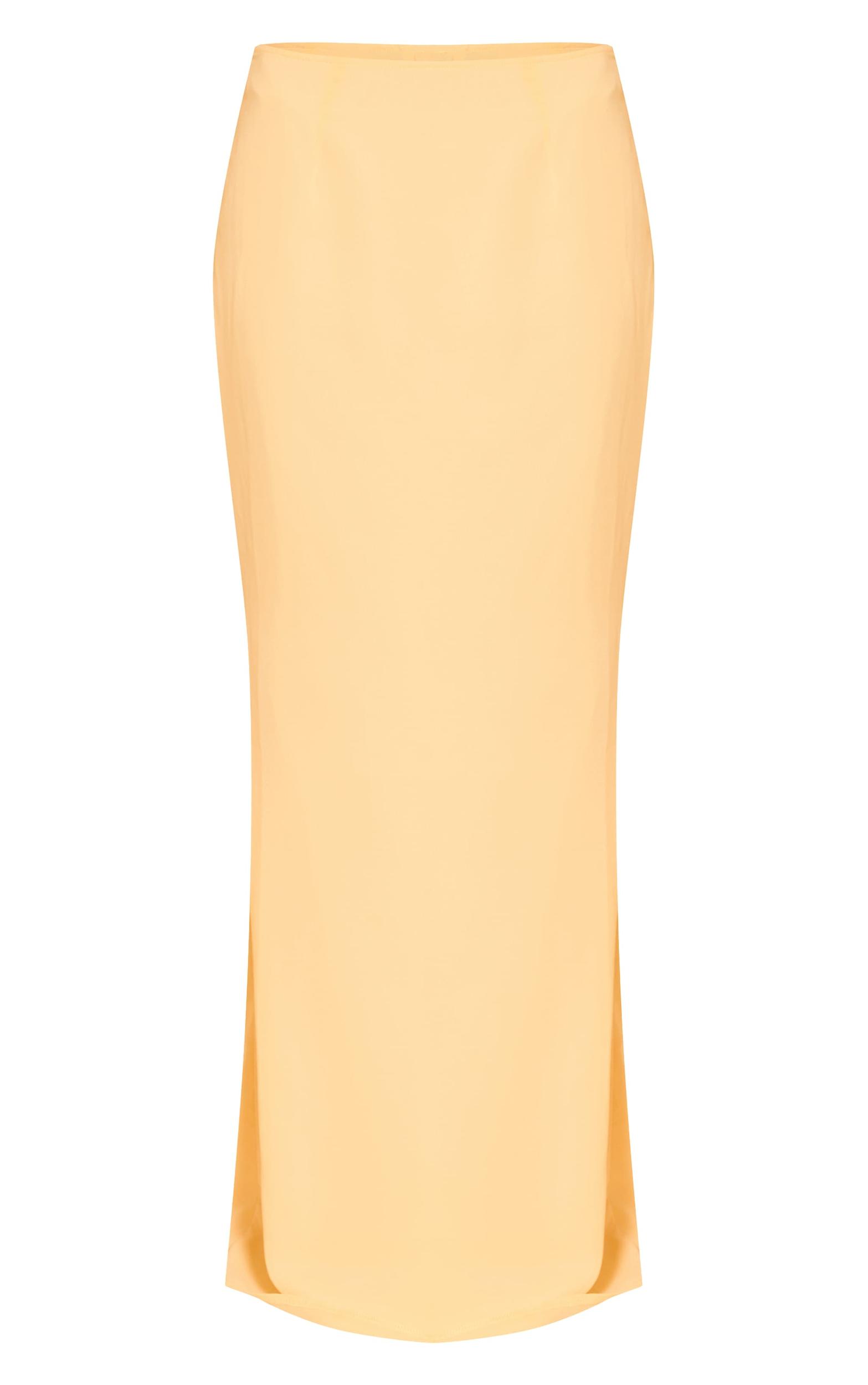 Lemon Chiffon Maxi Skirt Product Image