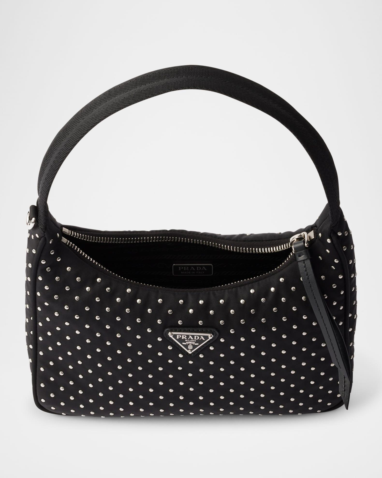 Re-Edition Re-Nylon Studded Mini Hobo Bag Product Image