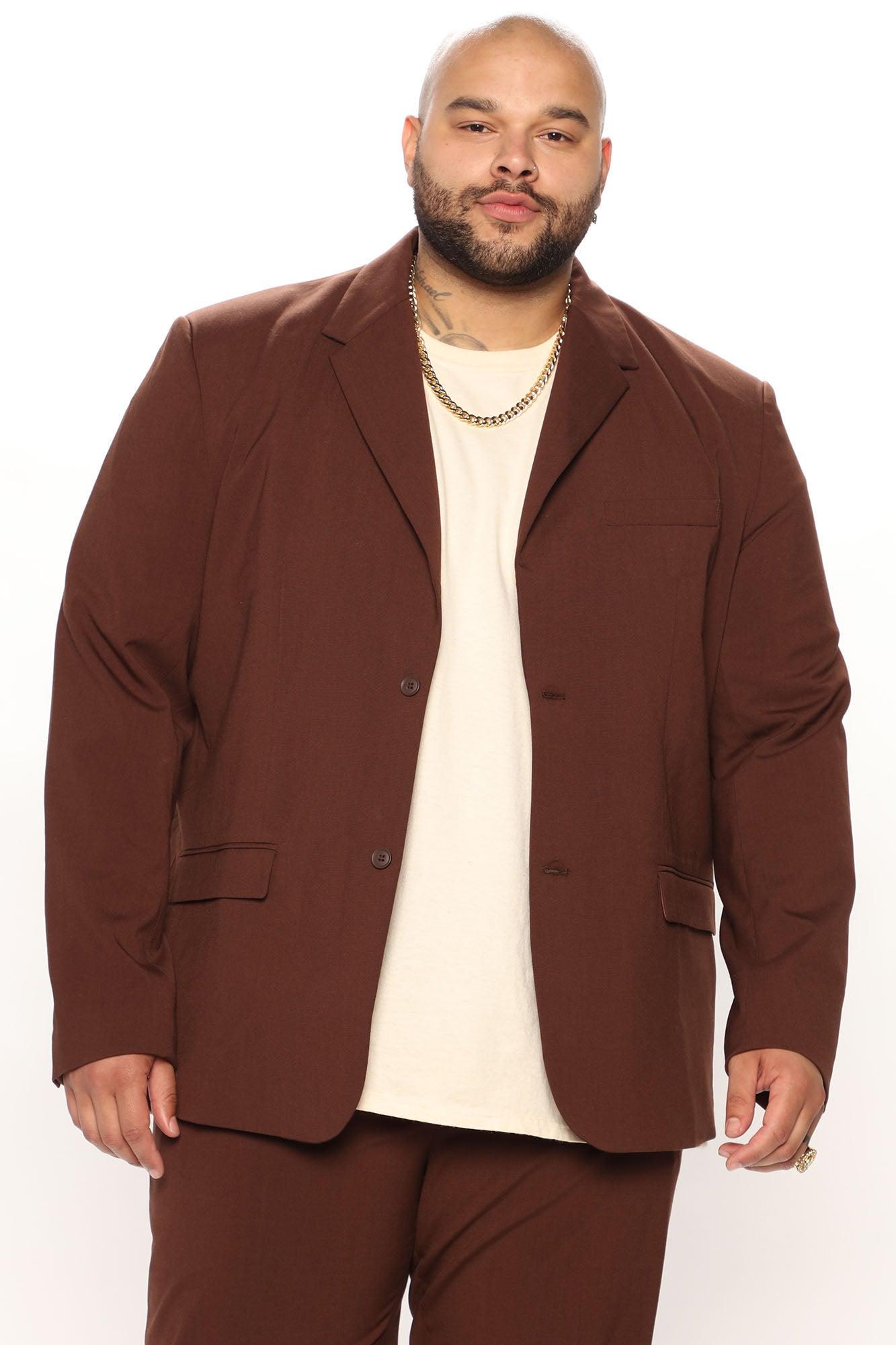 The Modern Stretch Suit Jacket - Brown Product Image