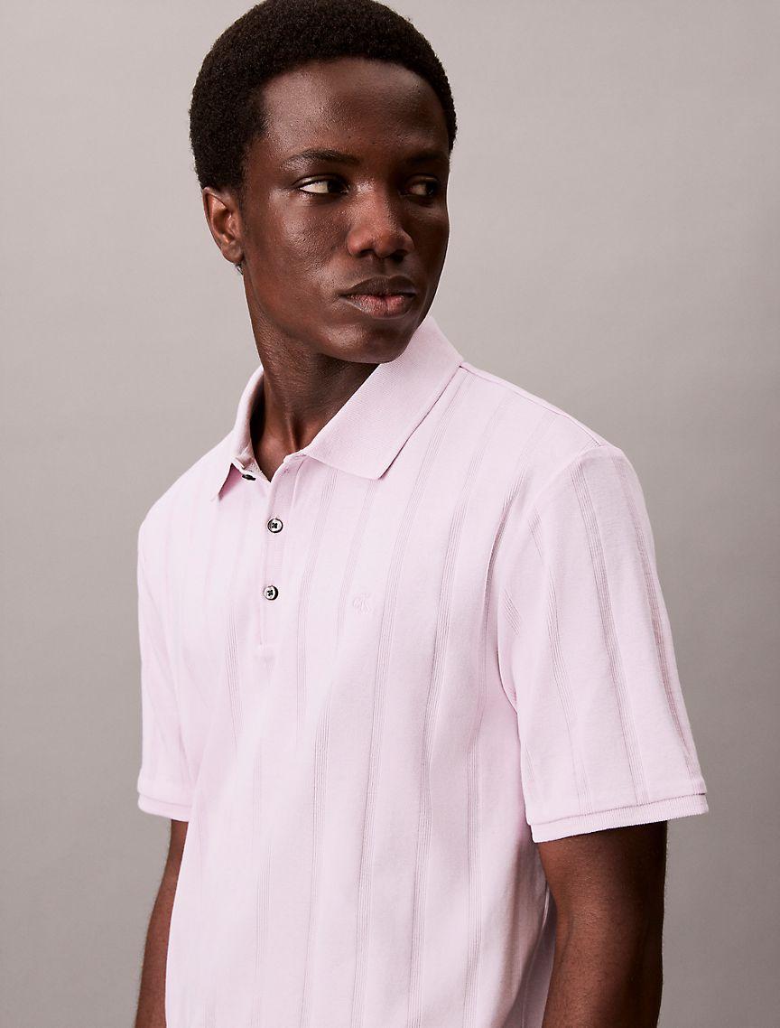 Variegated Rib Classic Polo Shirt  Product Image