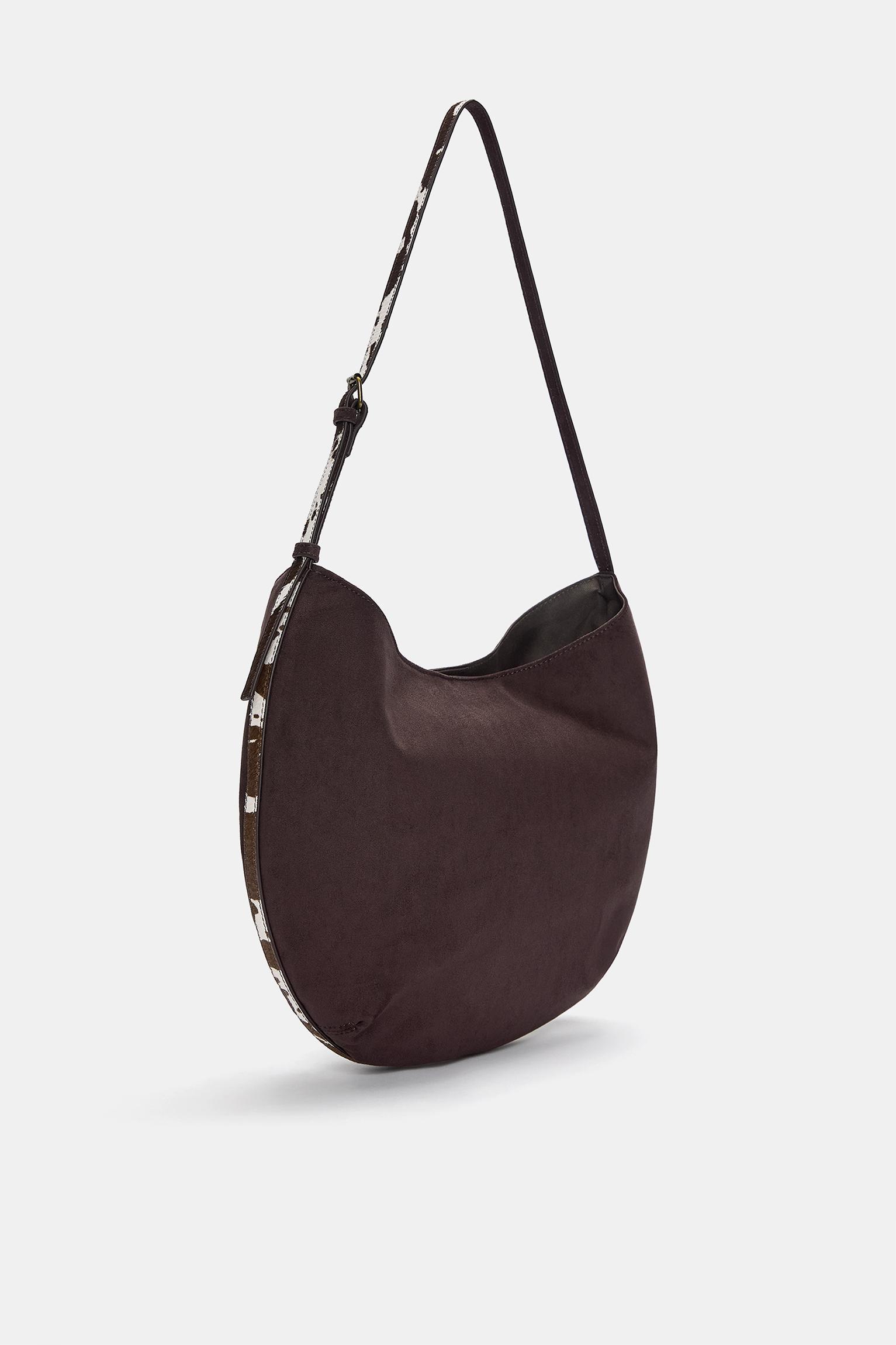 Shoulder bag with animal print detail Product Image