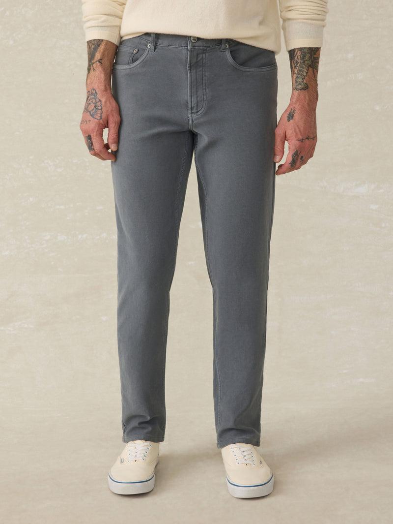 Stretch Terry 5-Pocket Pant - Slate Product Image