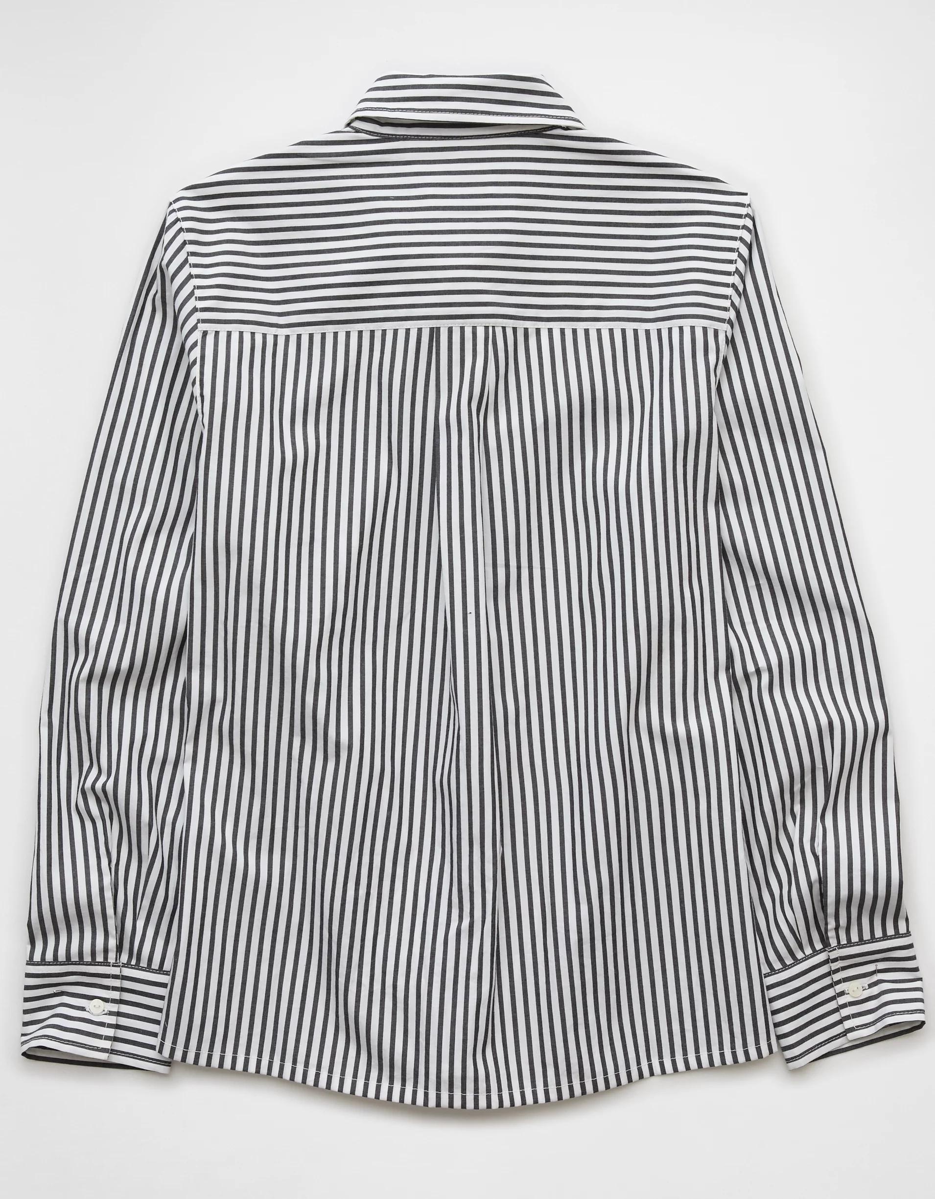 AE Long-Sleeve Button-Up Shirt Product Image