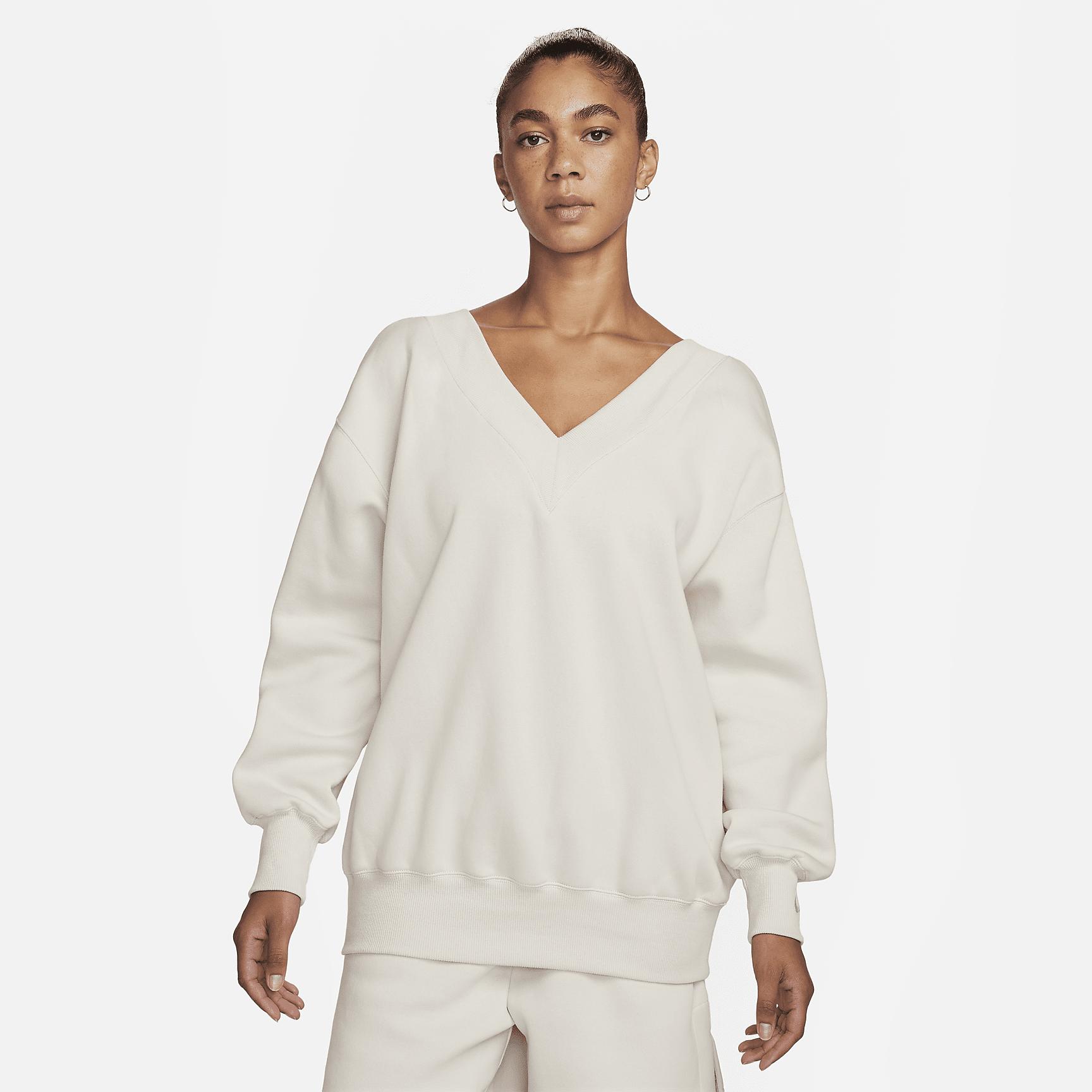 Nike Sportswear Phoenix Fleece Women's Oversized V-Neck Sweatshirt Product Image