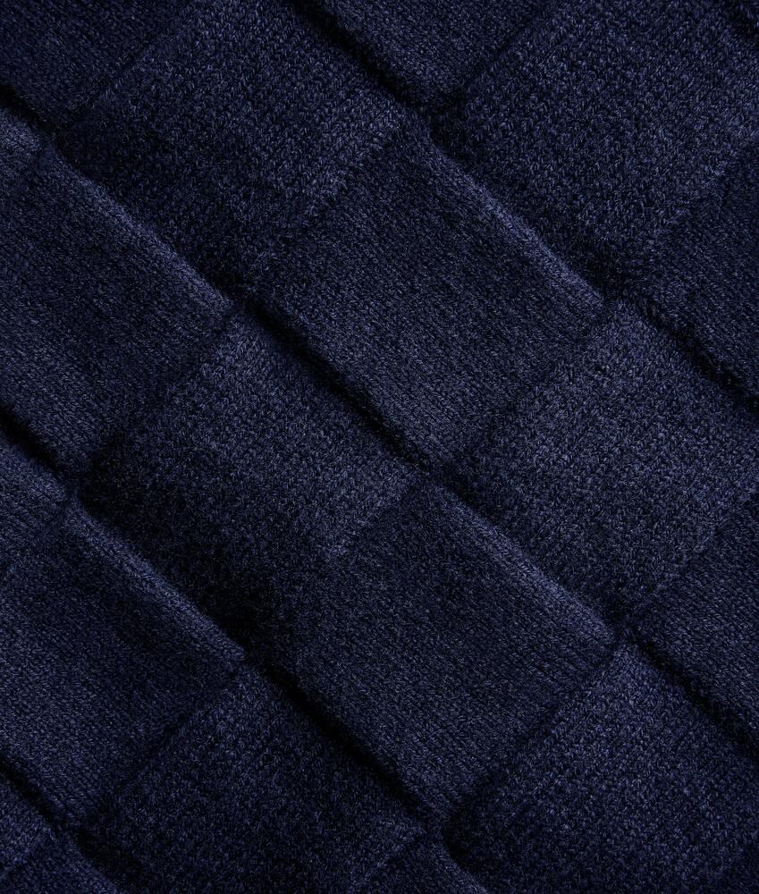 Men's Intreccio Wool Jumper in Navy Product Image