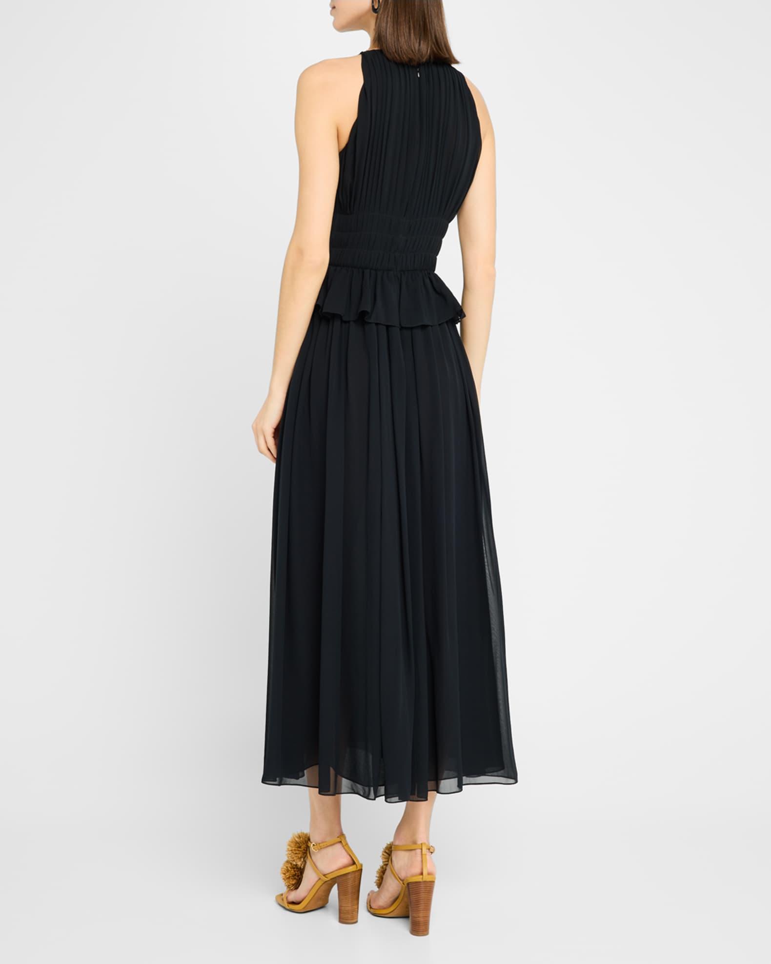 Adeline Silk Midi Dress Product Image