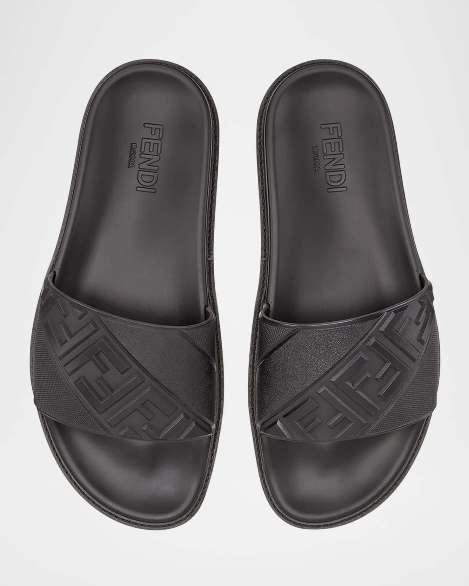 Men's FF Logo Slide Sandals Product Image