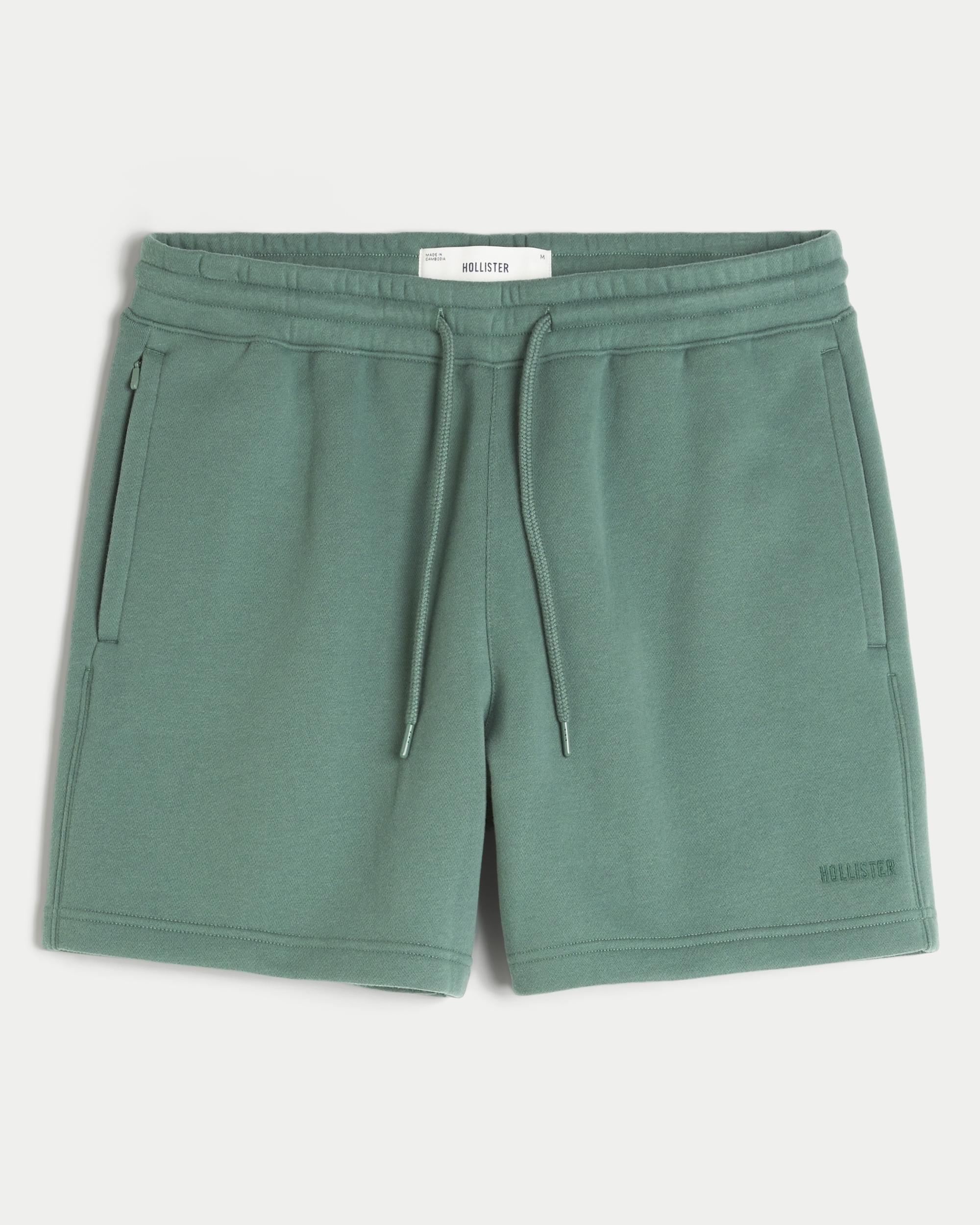 Mid-Thigh Loose Fleece Shorts Product Image