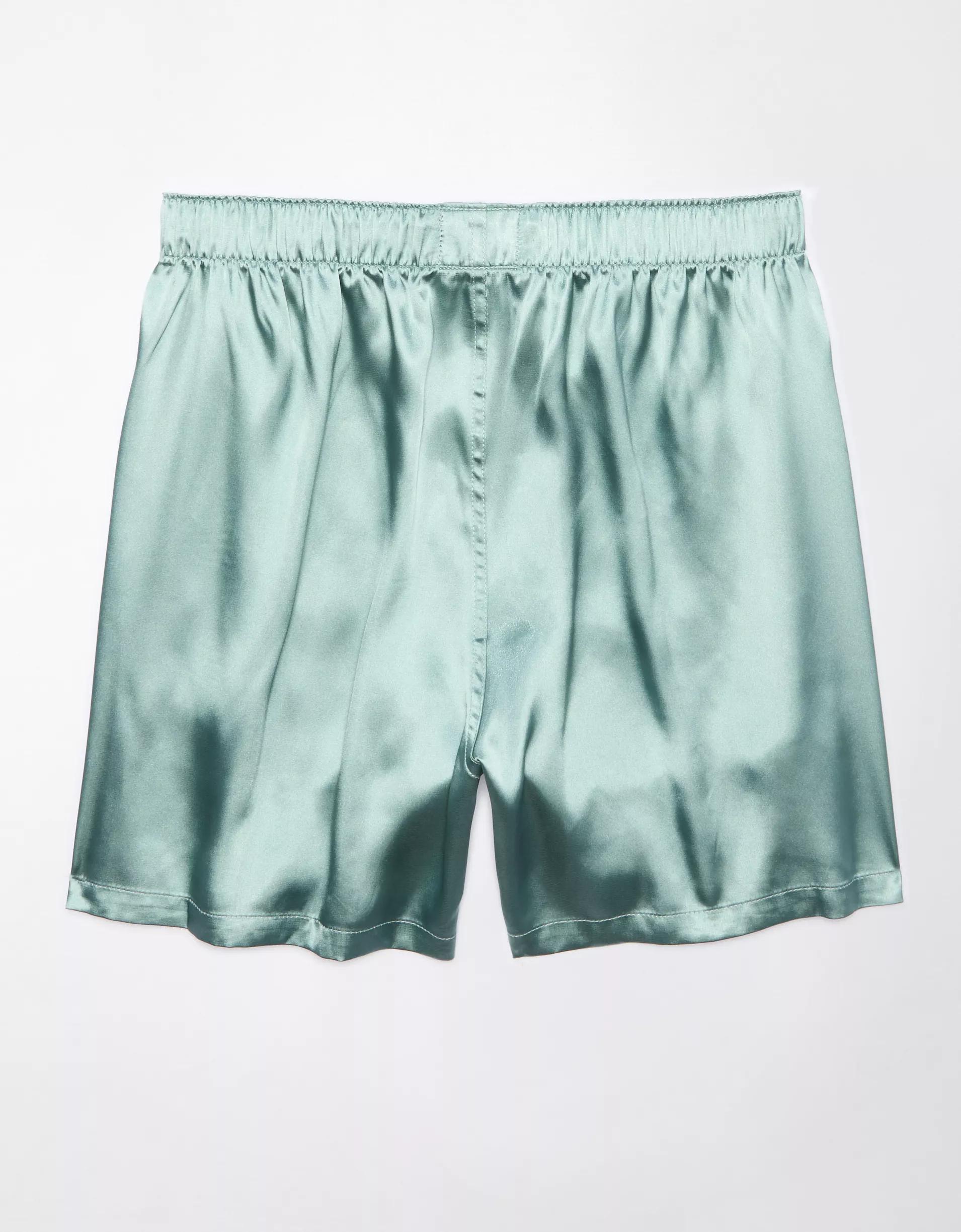 AEO Men's Solid Satin Pocket Boxer Short Product Image