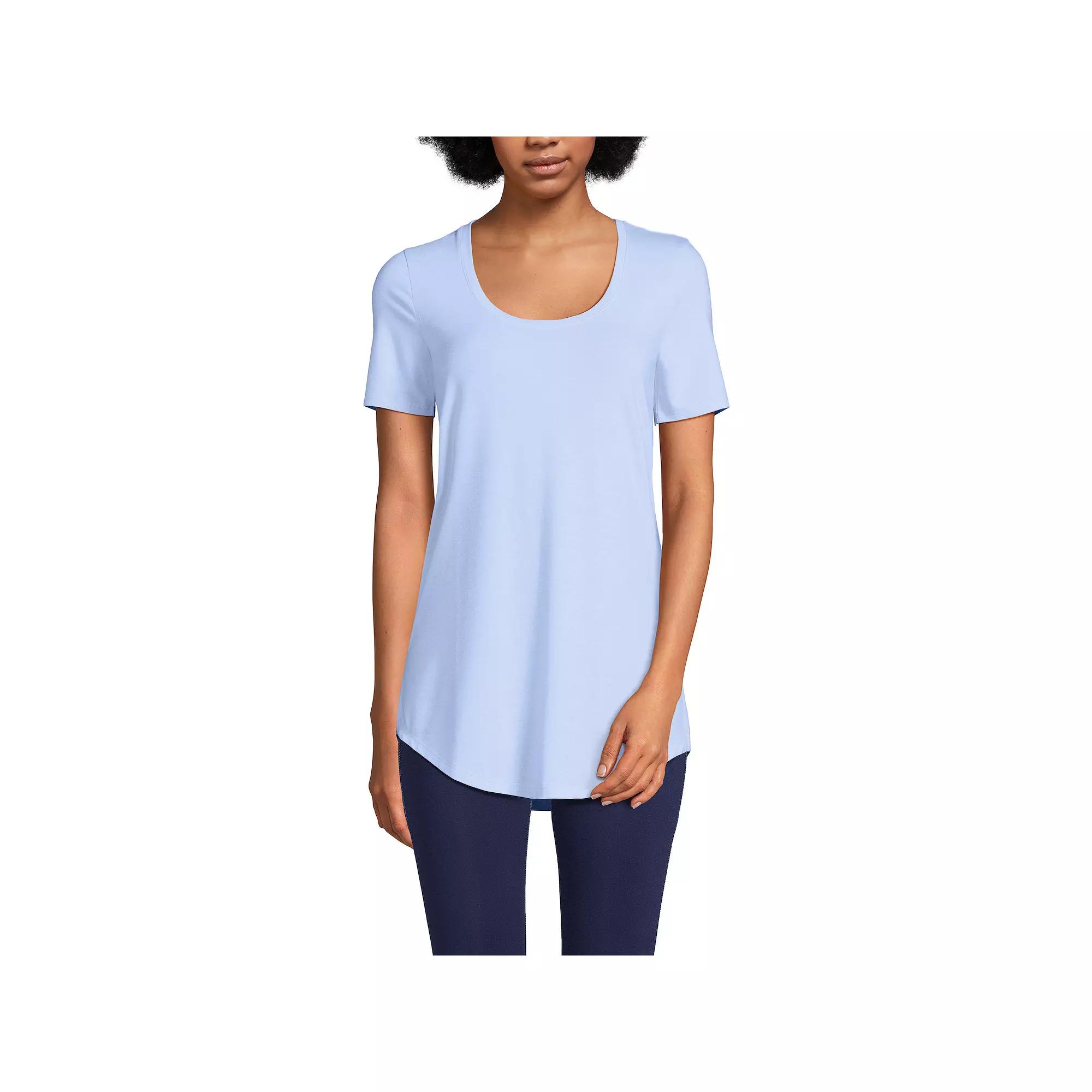 Women’s Lands' End Short Sleeve Tunic T-Shirt, Women's,  Product Image