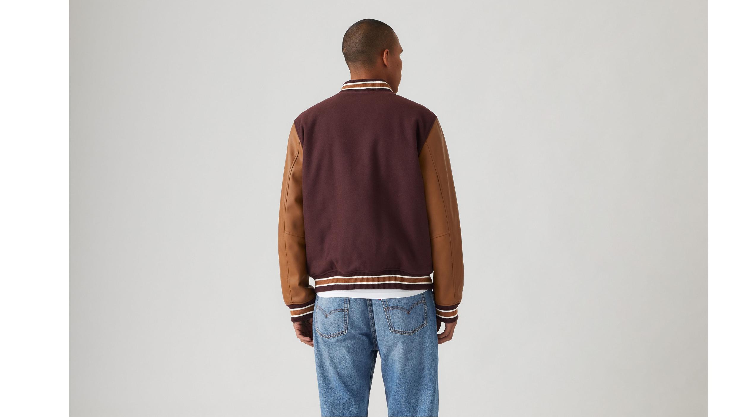 Mixed Media Varsity Jacket Product Image