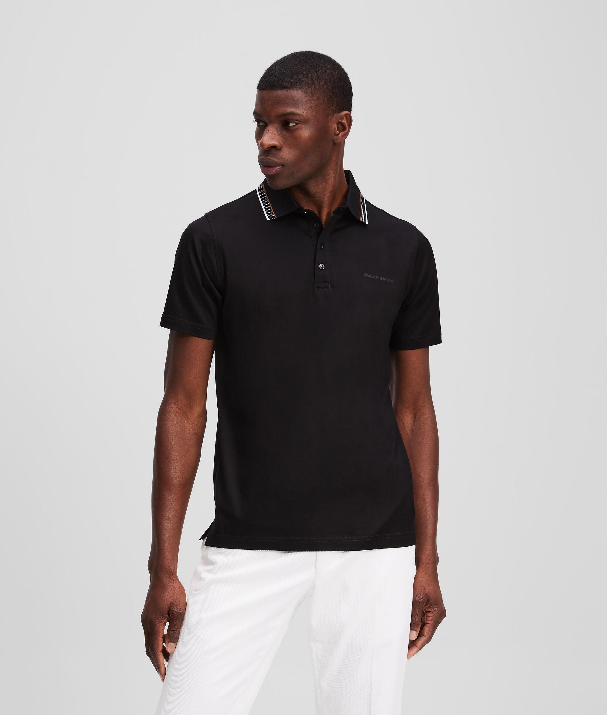 STRIPED COLLAR POLO SHIRT Product Image