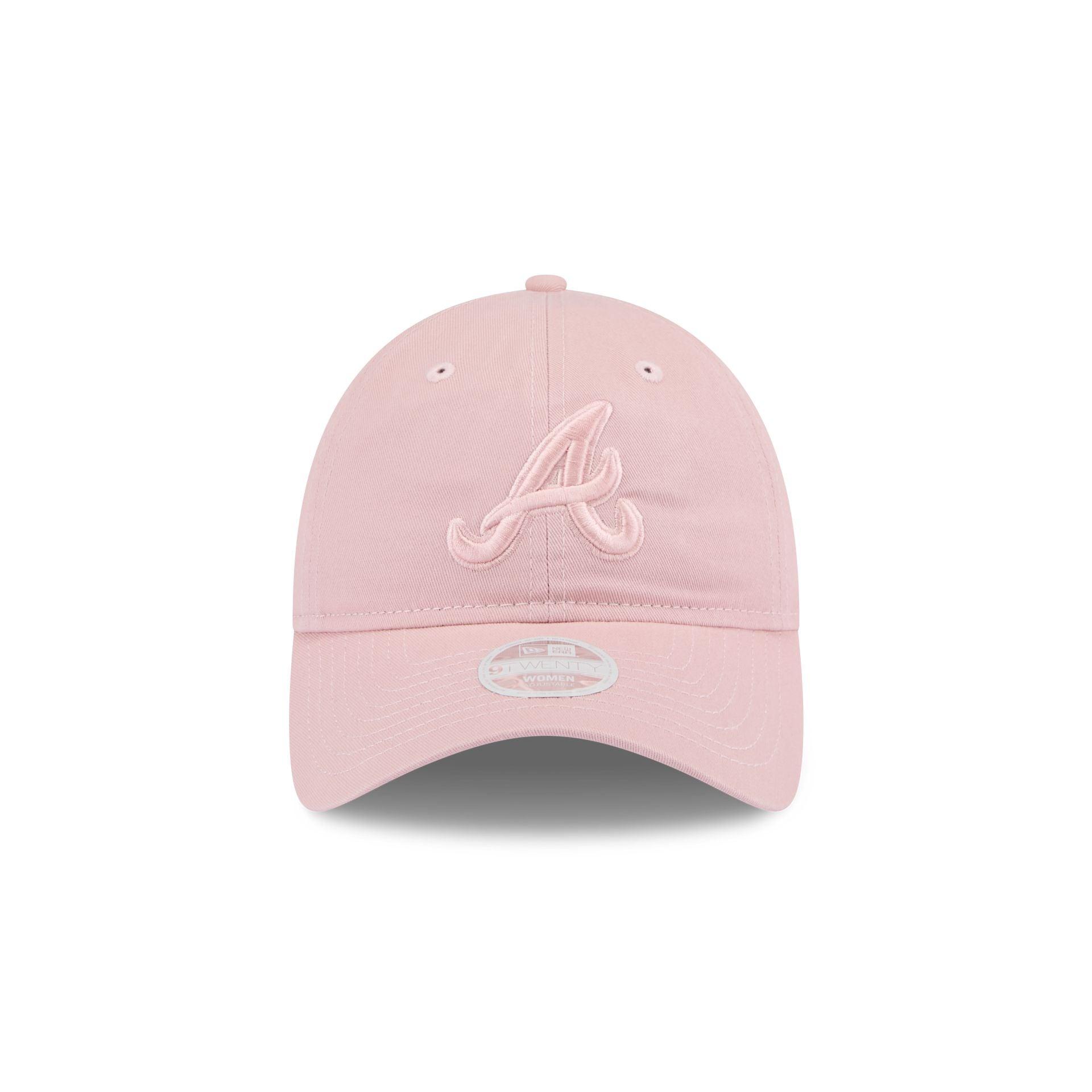 Atlanta Braves Women's Pink 9TWENTY Adjustable Hat Female Product Image