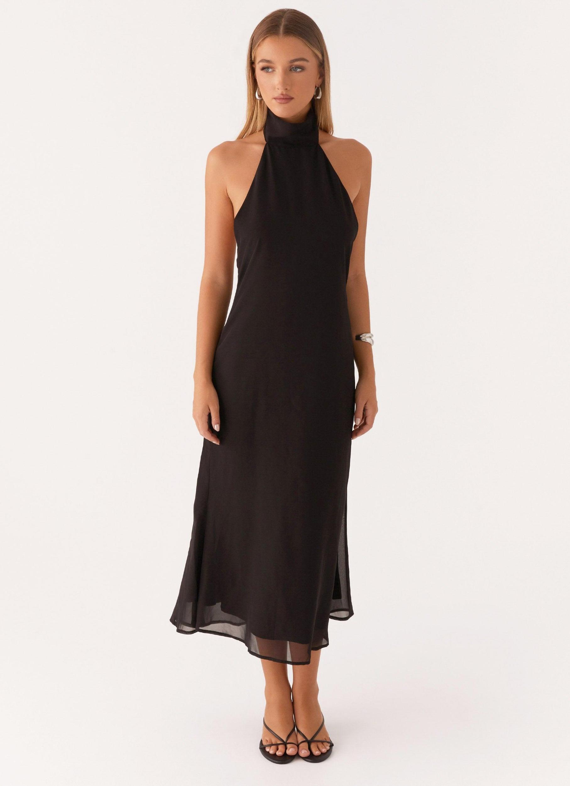 Emmalyn Midi Dress - Black Product Image
