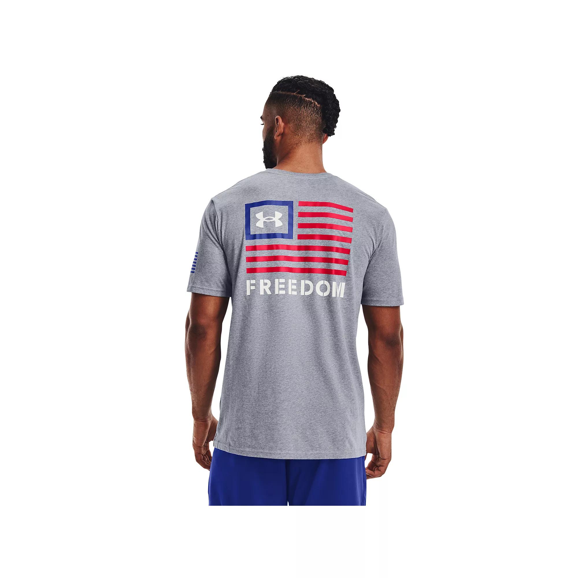 Big & Tall Under Armour Freedom Banner Graphic Tee, Men's, Size: Large Tall, Black Product Image
