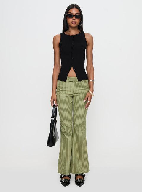 Jinxed Pant Green Stripe Product Image