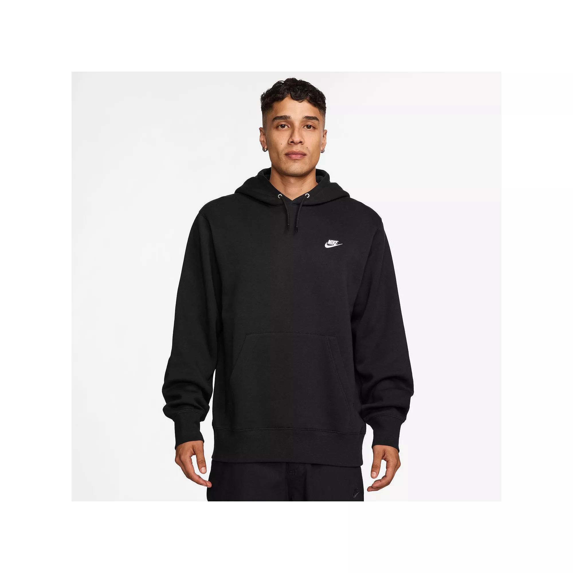Nike Mens Club Pullover Fleece Hoodie | FN3859-010 Product Image