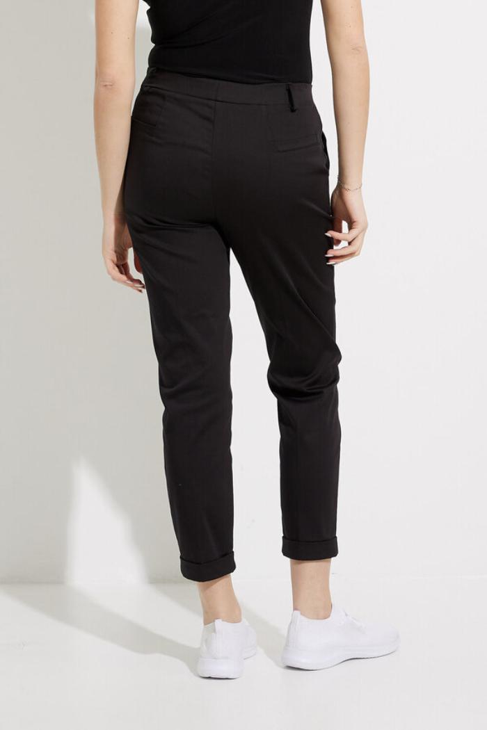 Black Cuffed Ankle Pants Product Image