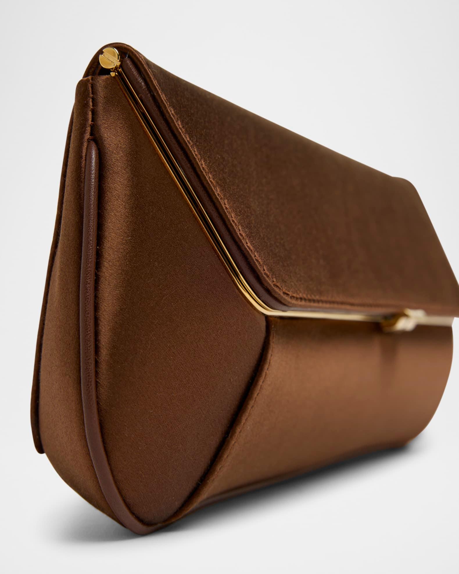 Ami Framed Satin Clutch Bag Product Image
