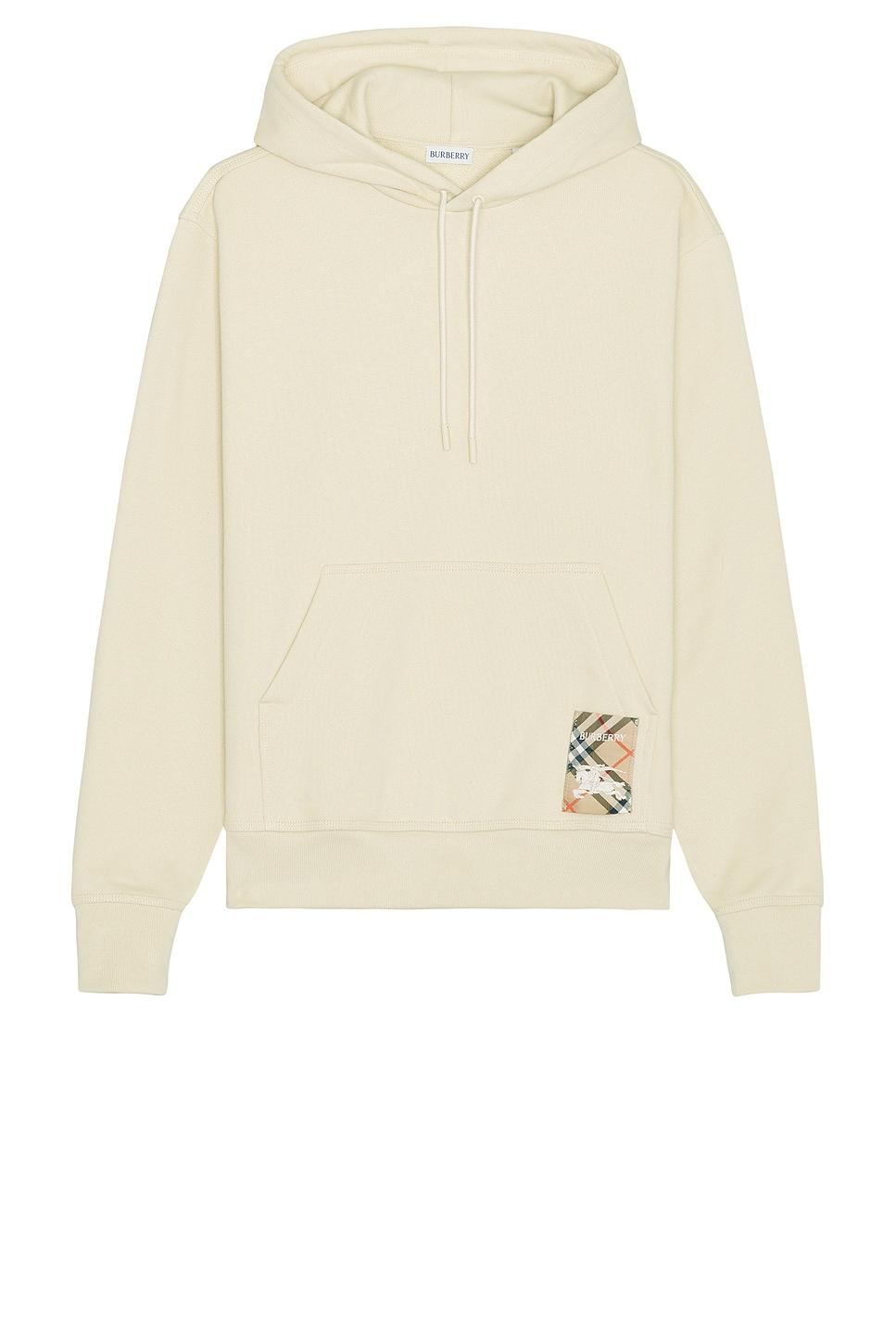 Hoodie With Check Label Product Image