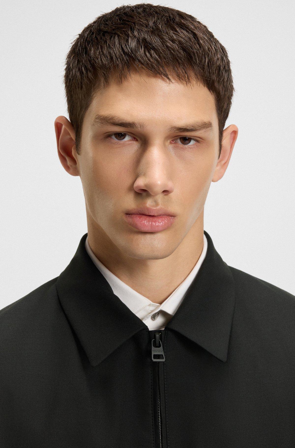 Slim-fit jacket in performance-stretch fabric Product Image