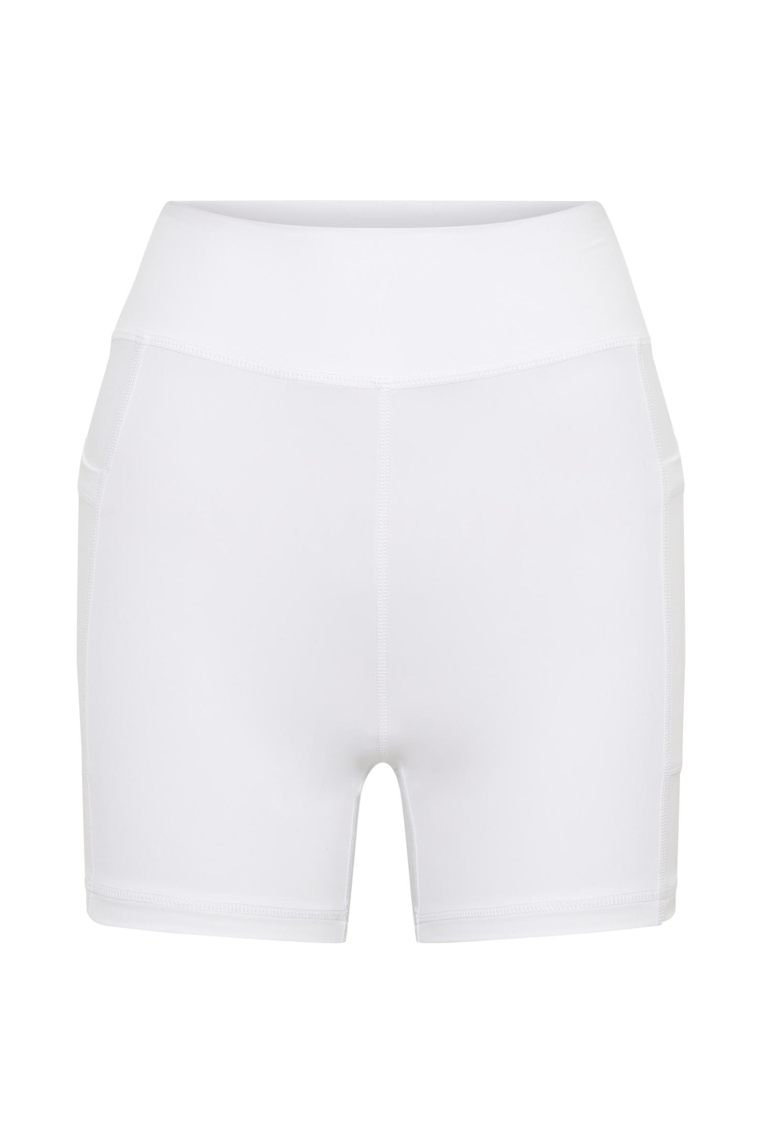 Martina Bike Shorts With Pocket - White Product Image
