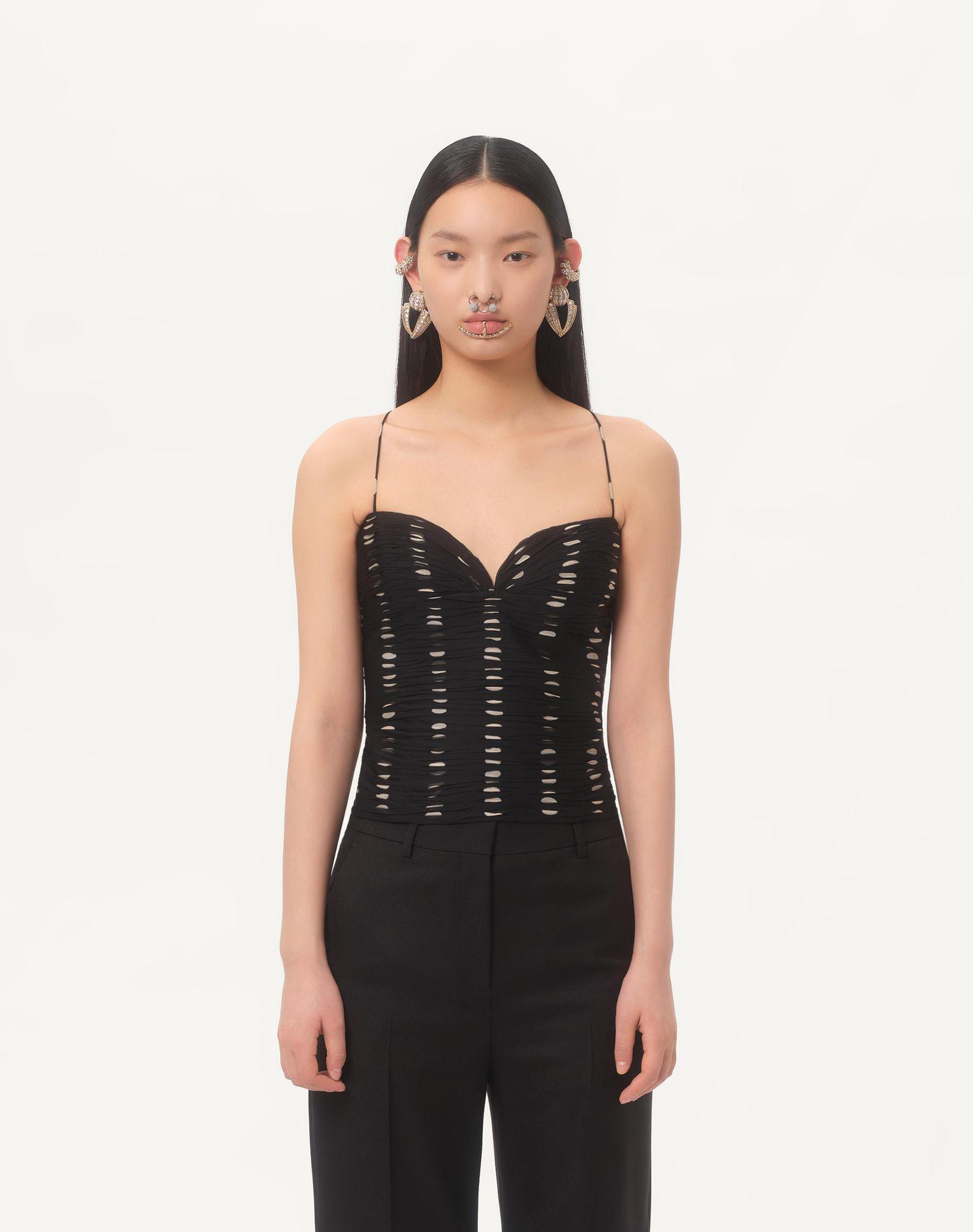 Chiffon Top With Plusdepois Print  Product Image