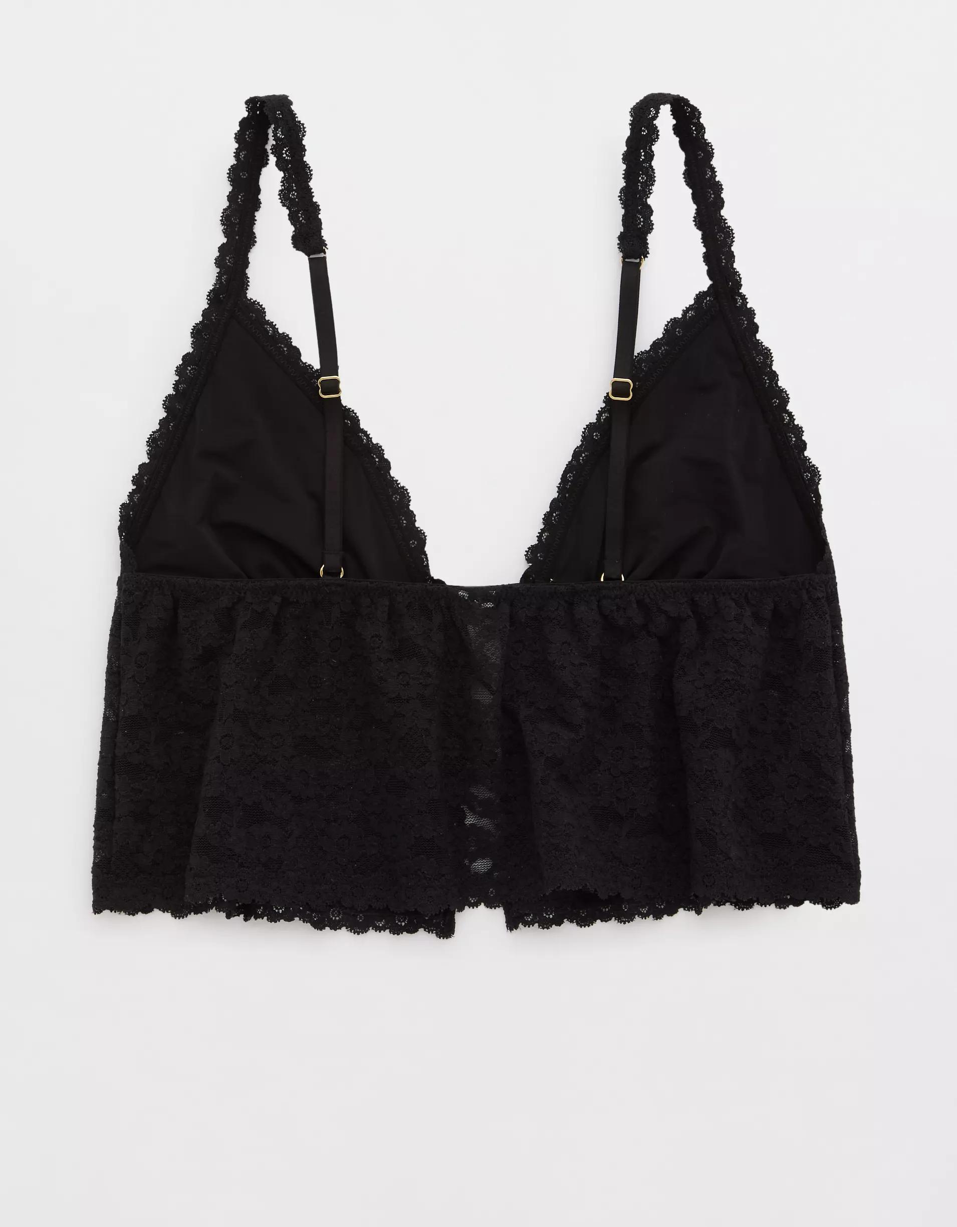 Show Off Vintage Lace Tie Front Bra Top Product Image