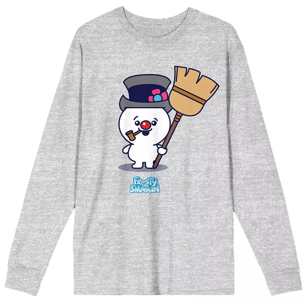 Men's Frosty The Snowman Chibi Long Sleeve Tee,  Product Image