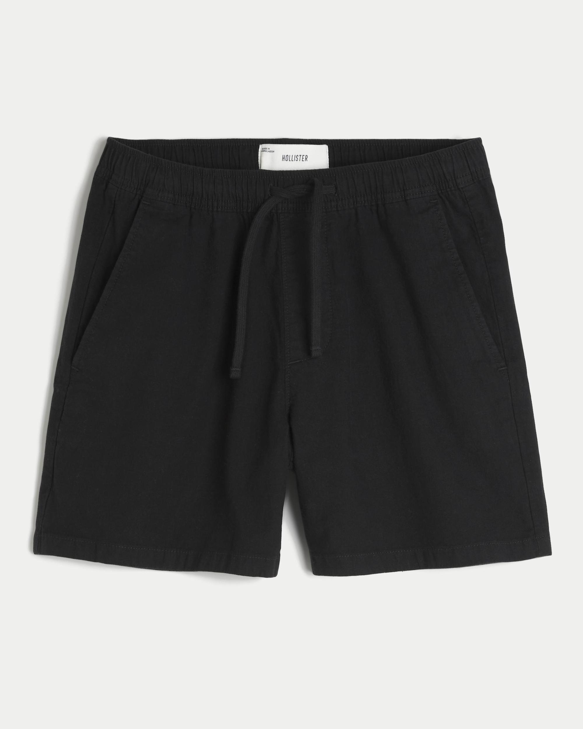 Mid-Thigh Twill Pull-On Shorts Product Image