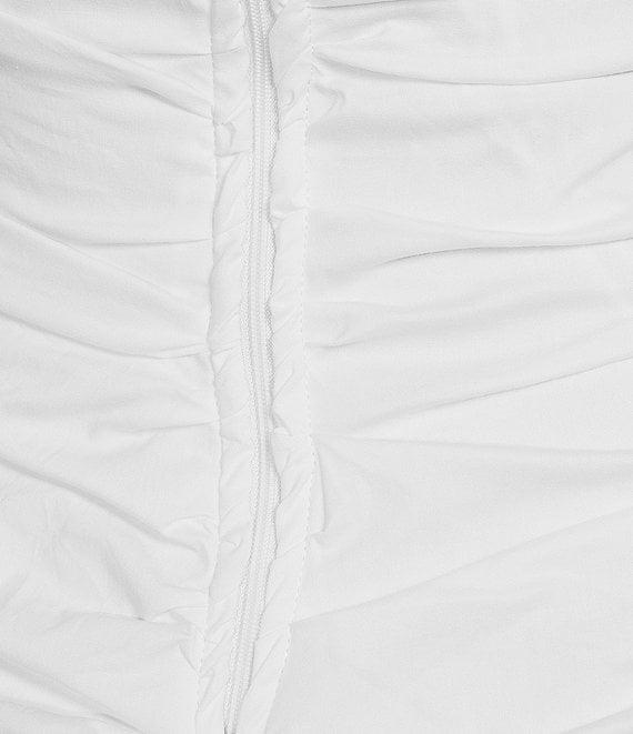 Midnight Doll Strapless Square Neck Ruffled Tiered Dress Product Image