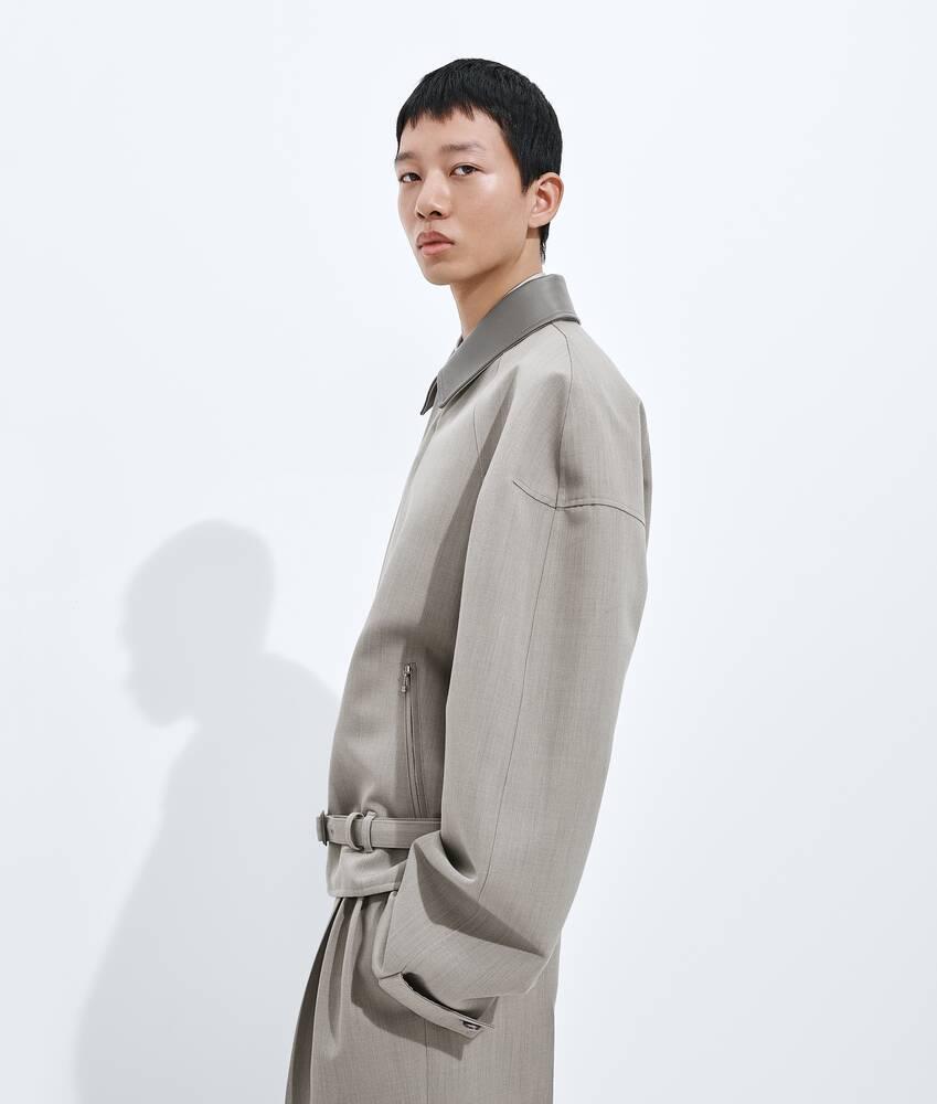 Men's Wool Melange Blouson in Stone melange Product Image