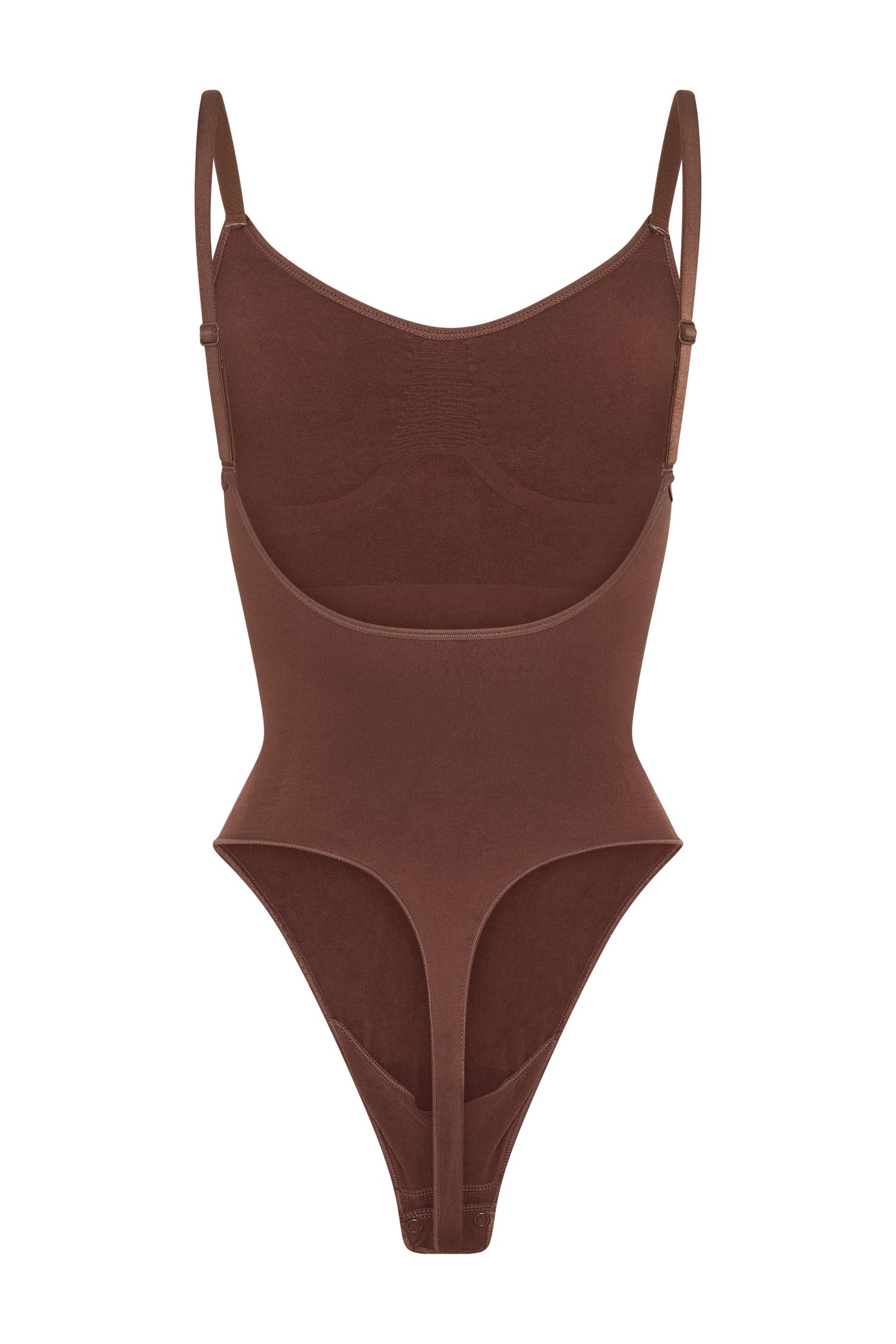 Alyssa Backless Shapewear Bodysuit - Espresso Product Image