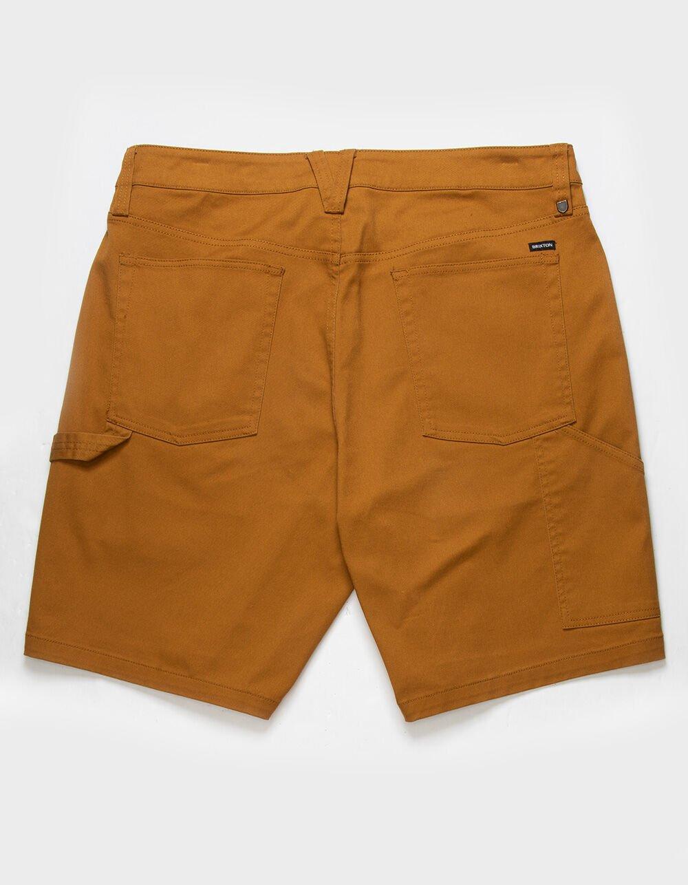 BRIXTON Carpenter Utility Stretch Mens Shorts - BROWN GOLD Product Image