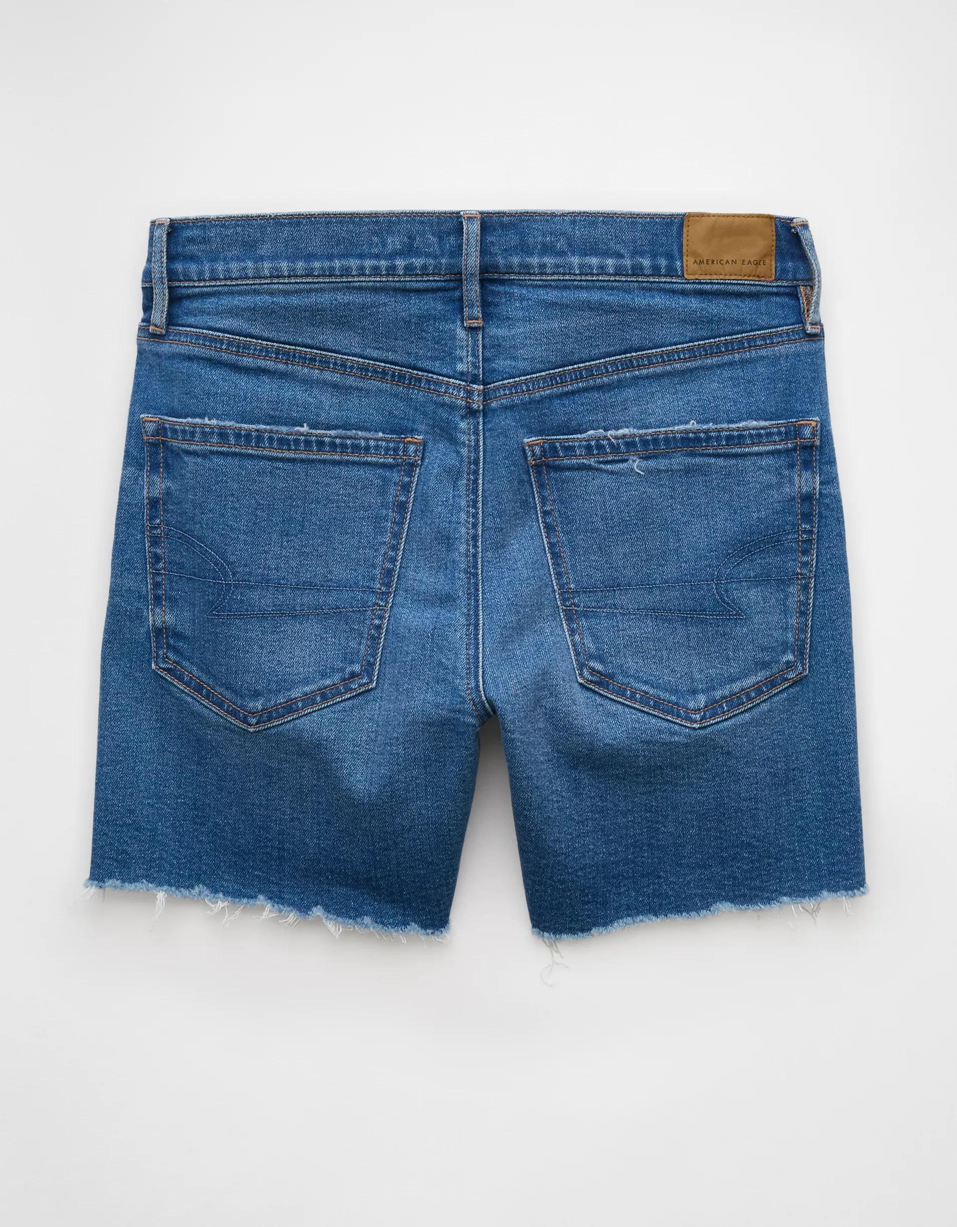 AE 6" Strigid Super High-Waisted Relaxed Denim Short Product Image