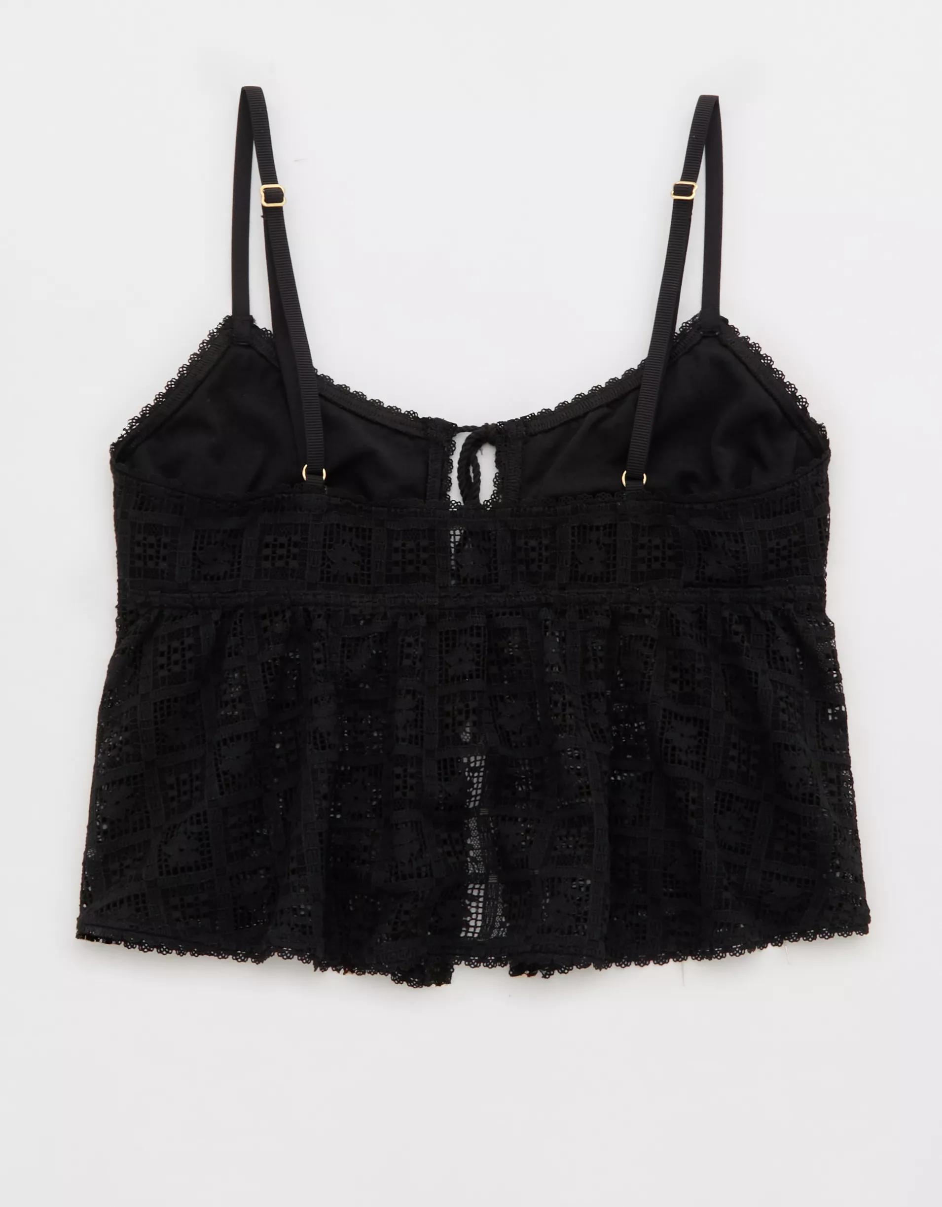 Show Off High Tide Lace Tie Front Tank Top Product Image