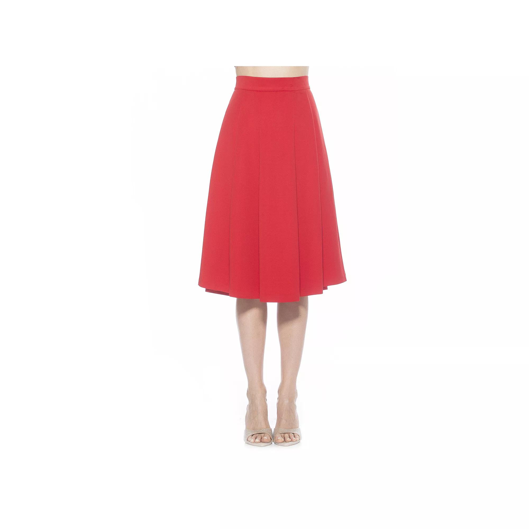 Women's ALEXIA ADMOR Theana Flared Pleated Skirt,  Product Image