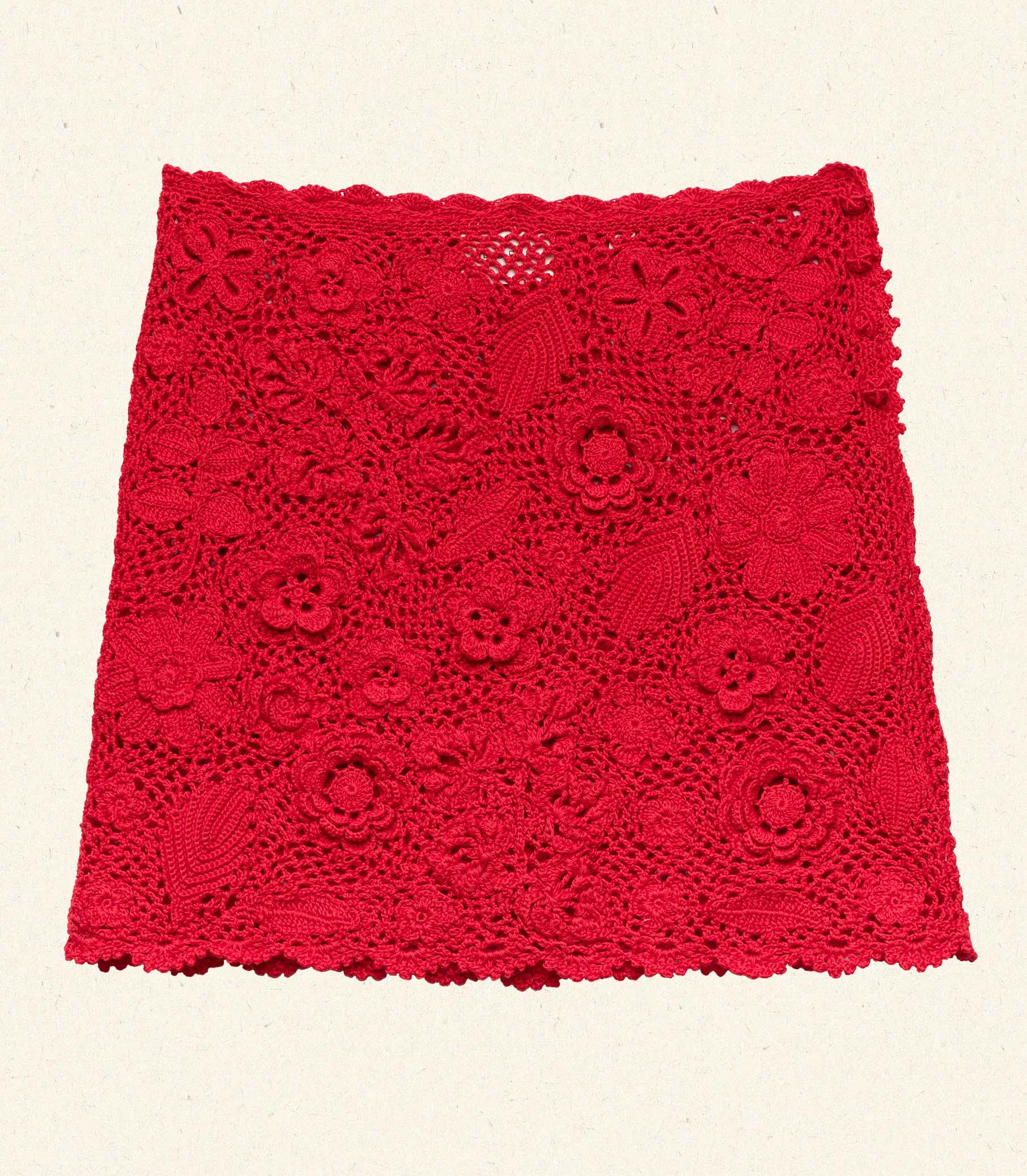 MARITZA SKIRT -- CARMINE Product Image