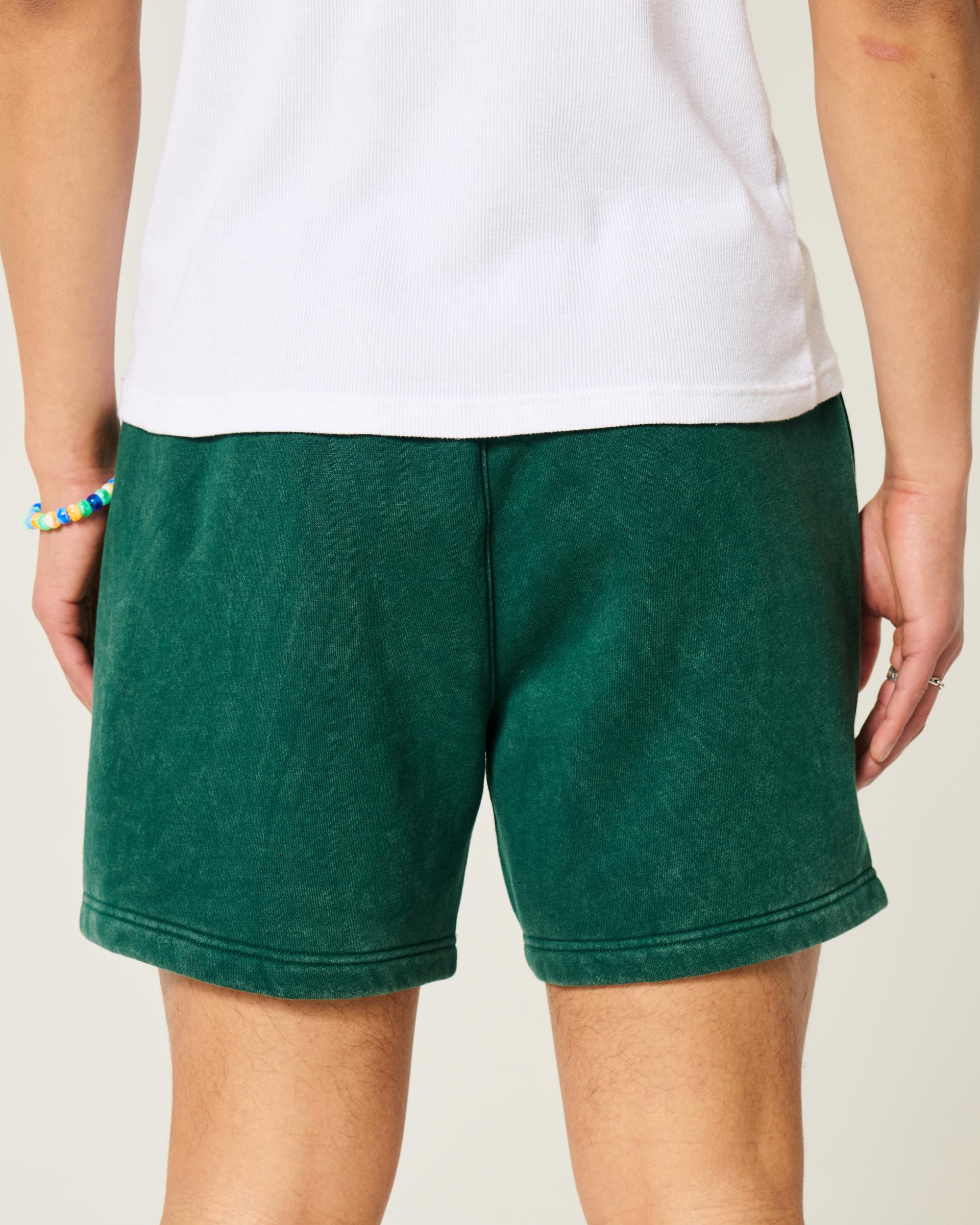 Mid-Thigh Loose Fleece Shorts Product Image
