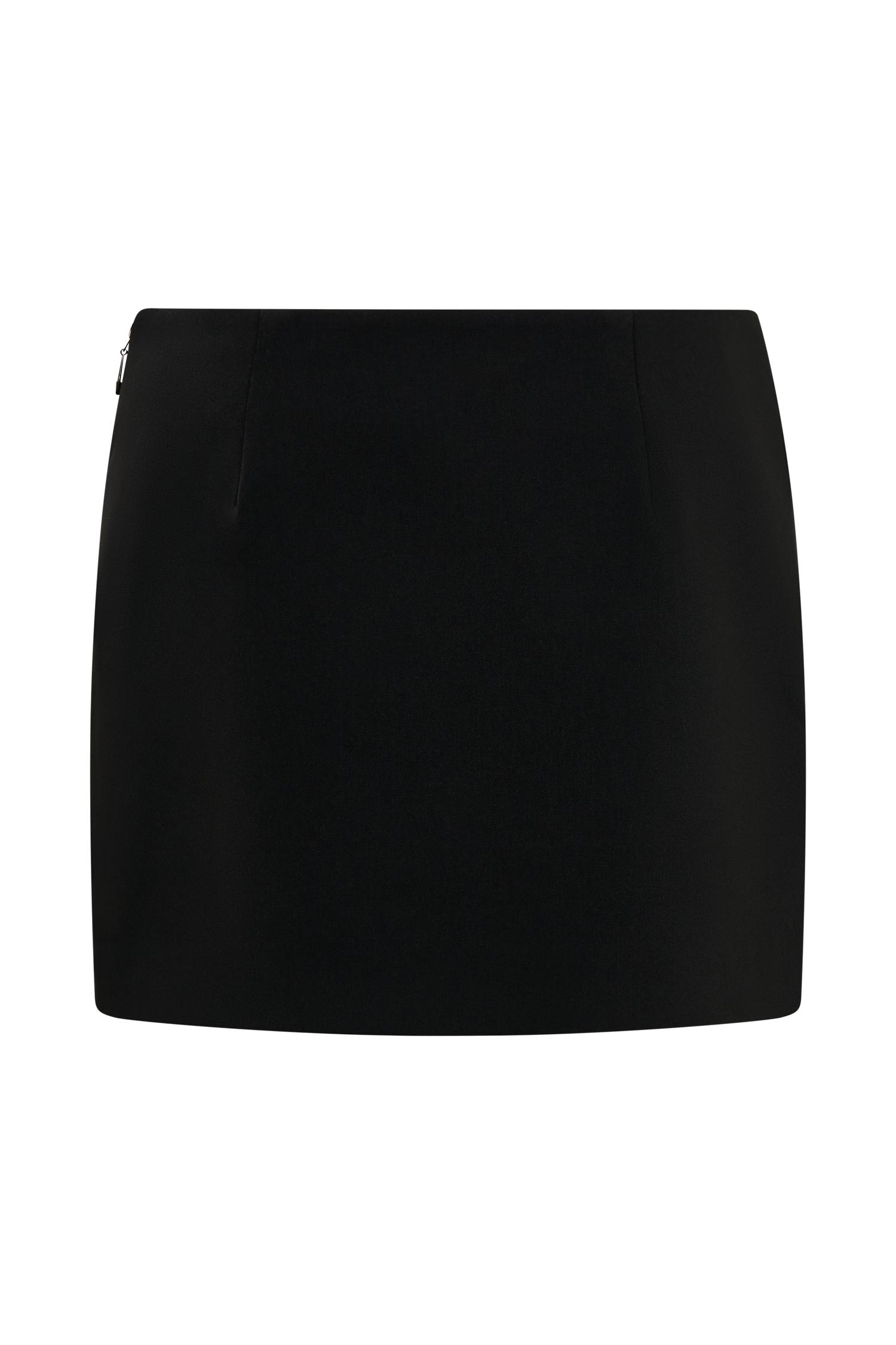 Aisha Suiting Mini Skirt - Black Product Image