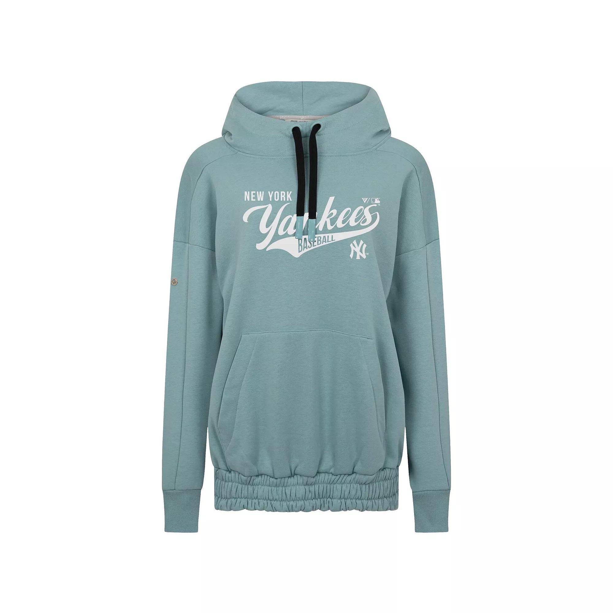 Women's Levelwear Blue New York Yankees Waterfall Glide Pullover Hoodie,  Product Image